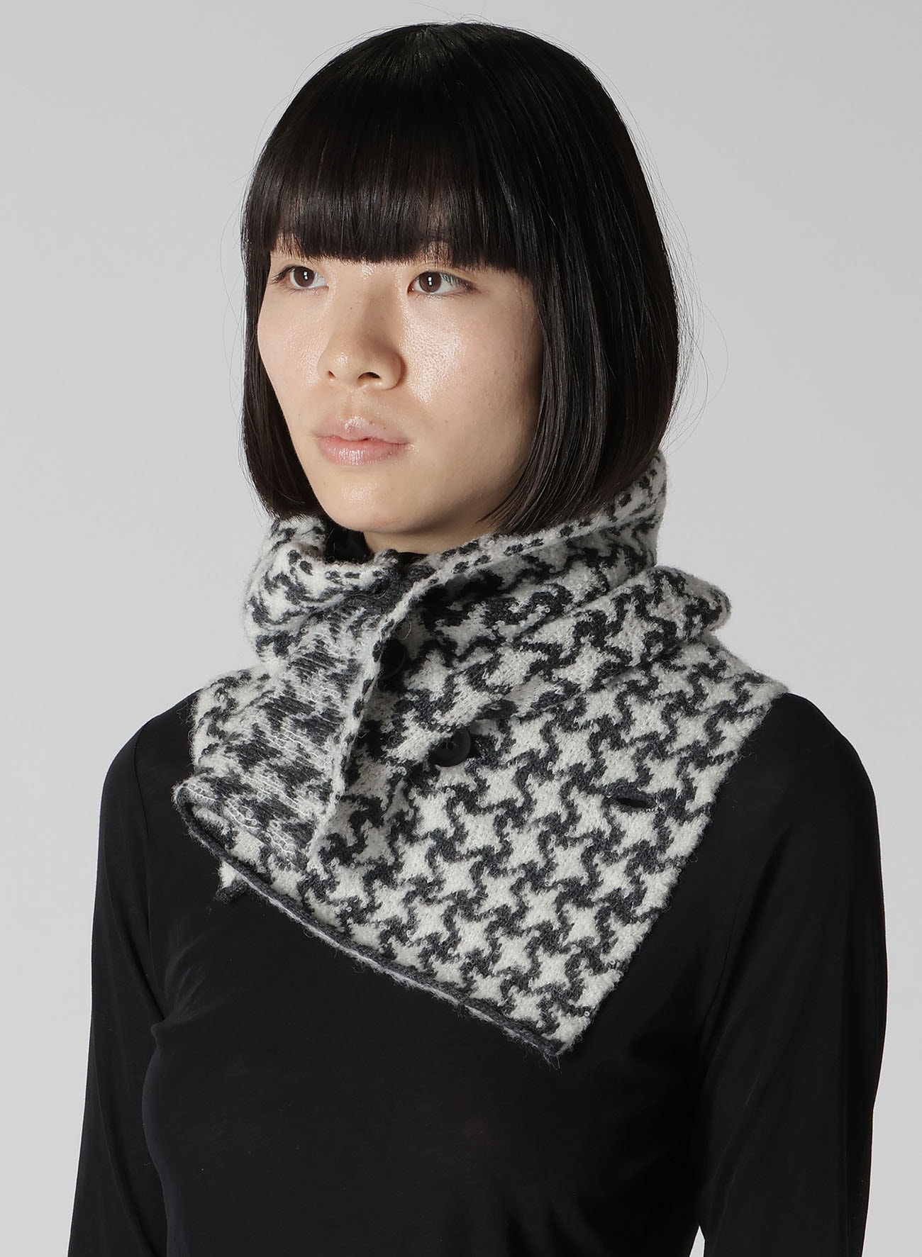 【10/16 10:00 Release】HOUNDSTOOTH L NECK WARMER