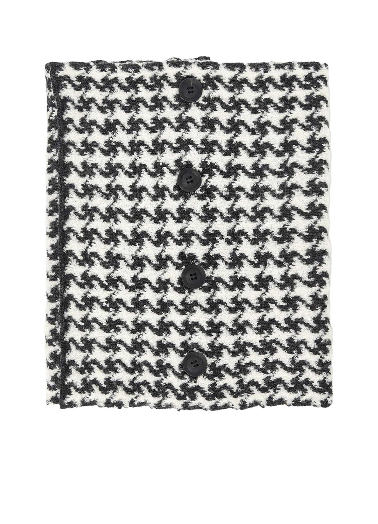 HOUNDSTOOTH L NECK WARMER