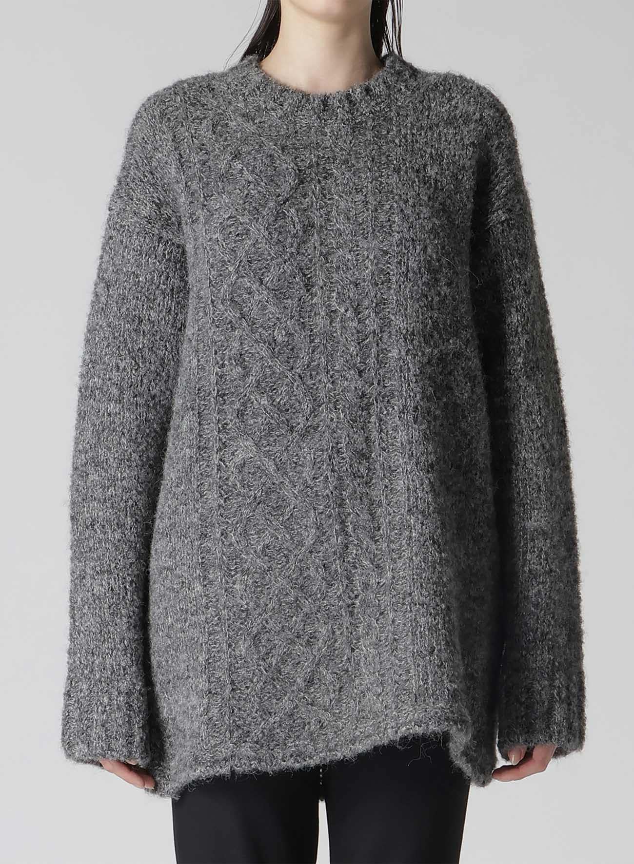 CABLE KNIT ROUND NECK CABLE KNIT PO