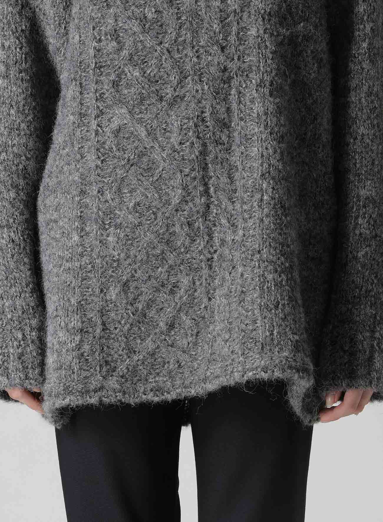 CABLE KNIT ROUND NECK CABLE KNIT PO