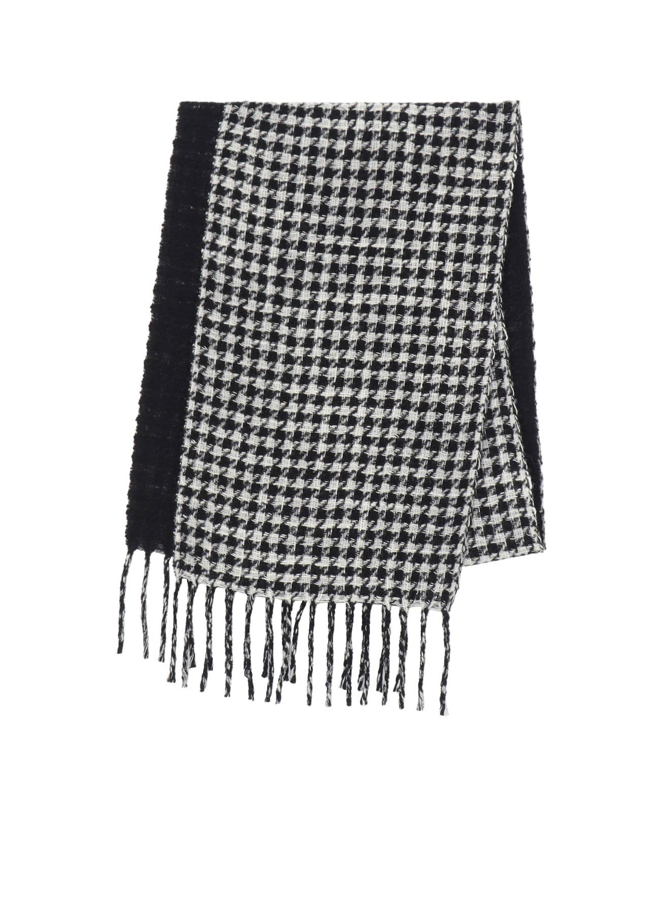 HOUNDSTOOTH PATTERN RIVERSIBLE STOLE