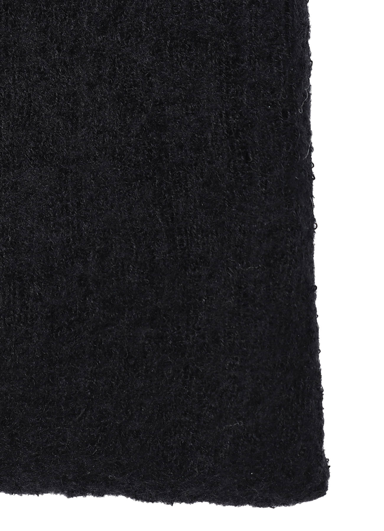 SHRINK WOOL CREPE PANEL NECK WARMER