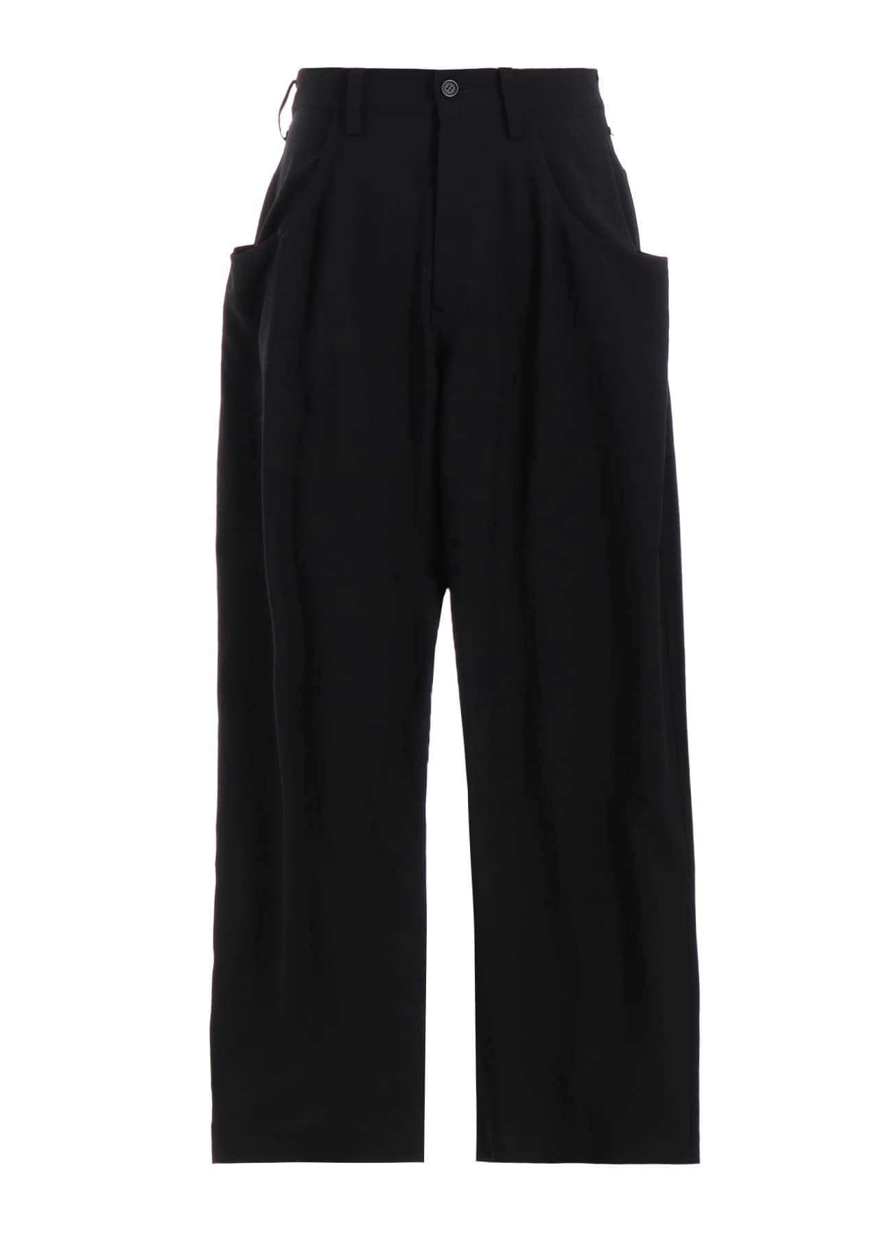 WOOL CUPRO YOKE FLARE PANTS