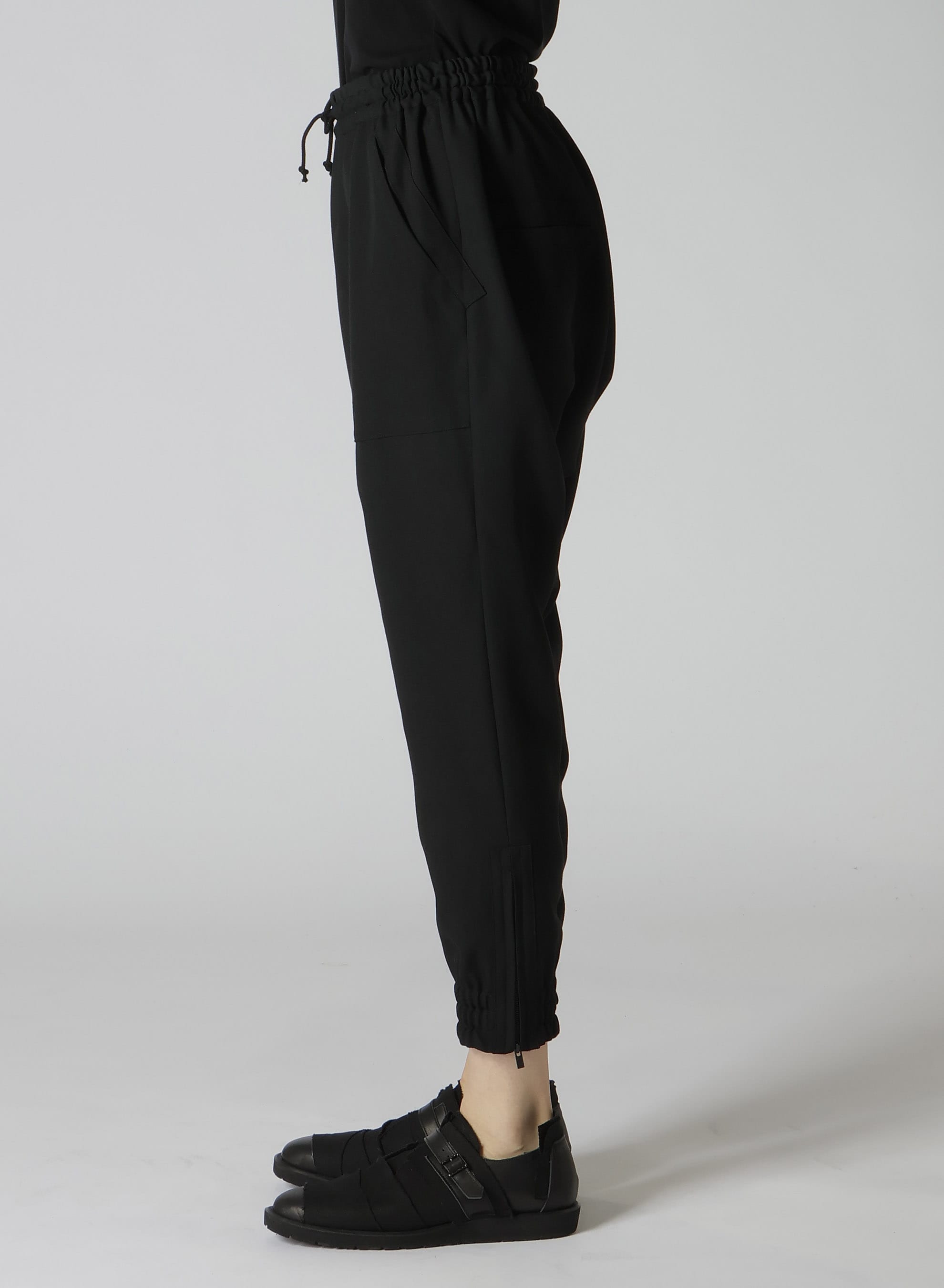 2/60 WOOL GABARDINE WIDE PANTS(XS Black): Yohji Yamamoto｜THE SHOP YOHJI  YAMAMOTO