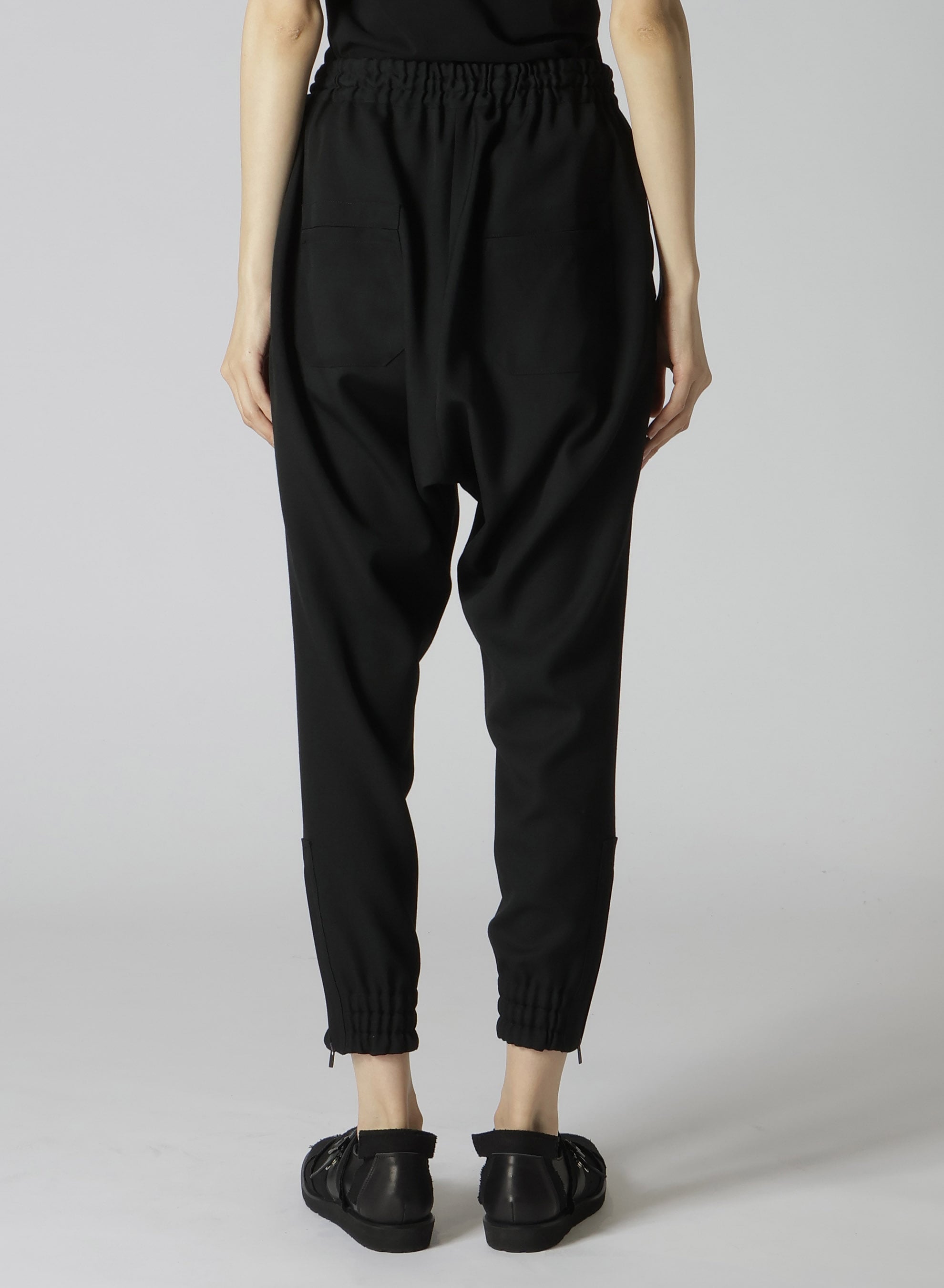 2/60 WOOL GABARDINE WIDE PANTS