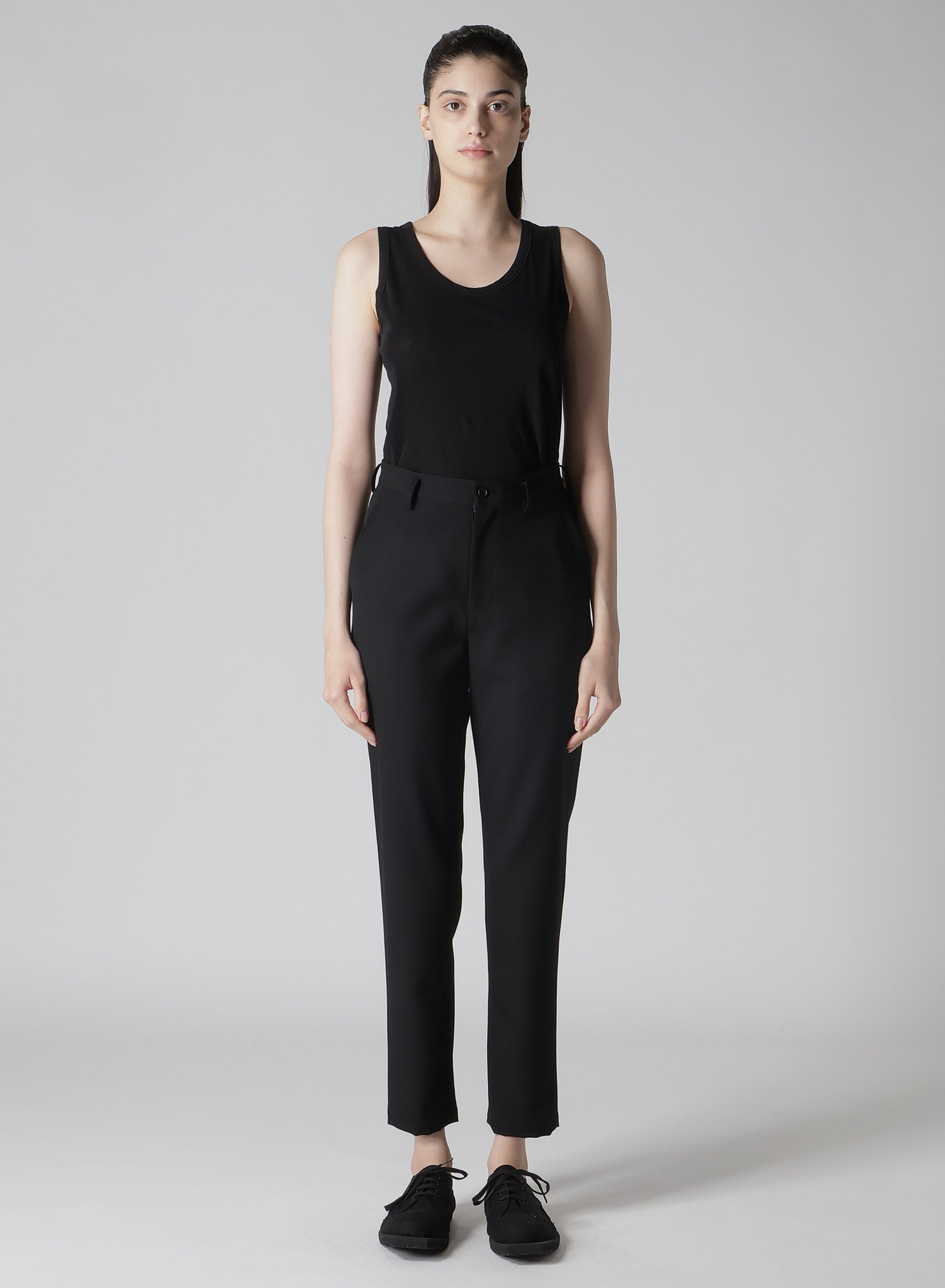 2/60 WOOL GABARDINE BASIC SLIM PANTS A