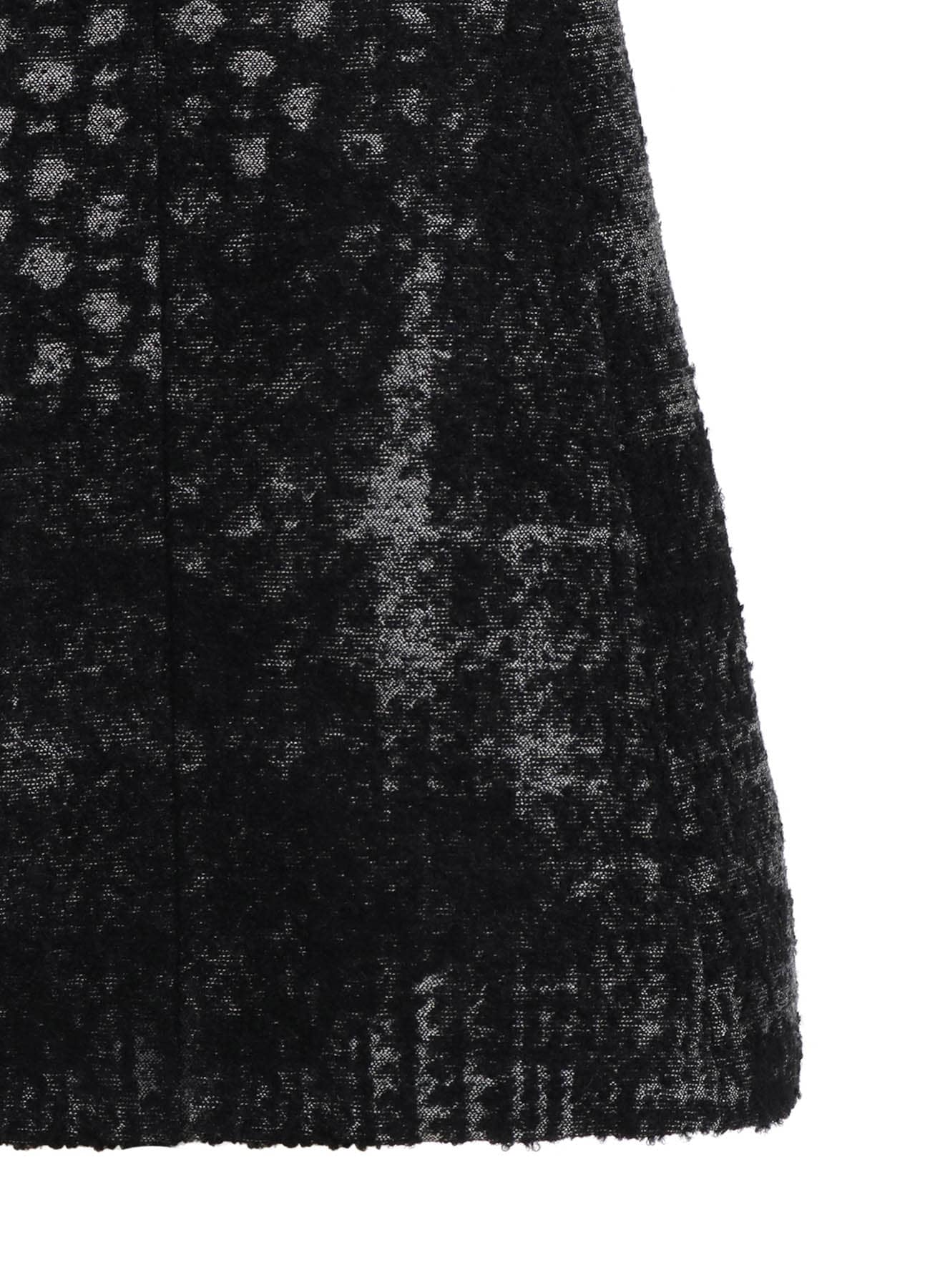 CHECK JACQUARD GATHER SKIRT