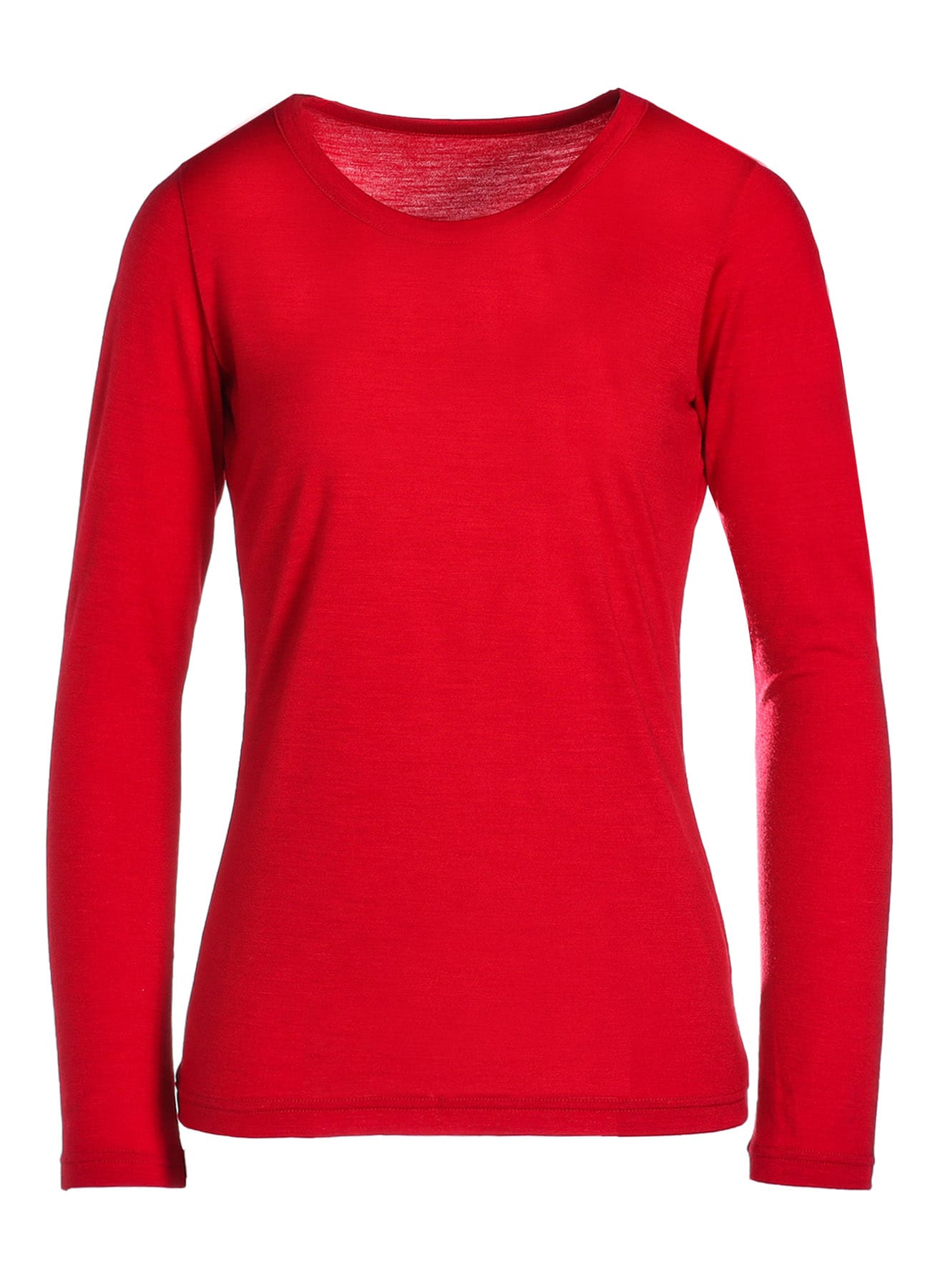 WOOL SINGLE JERSEY ROUND NECK LONG SLV T