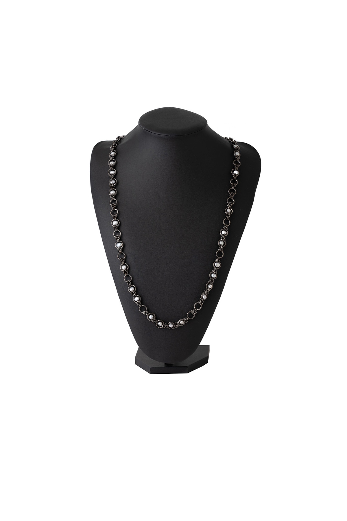 BRASS BKNI PEARL SCATTERED CHAIN BLK