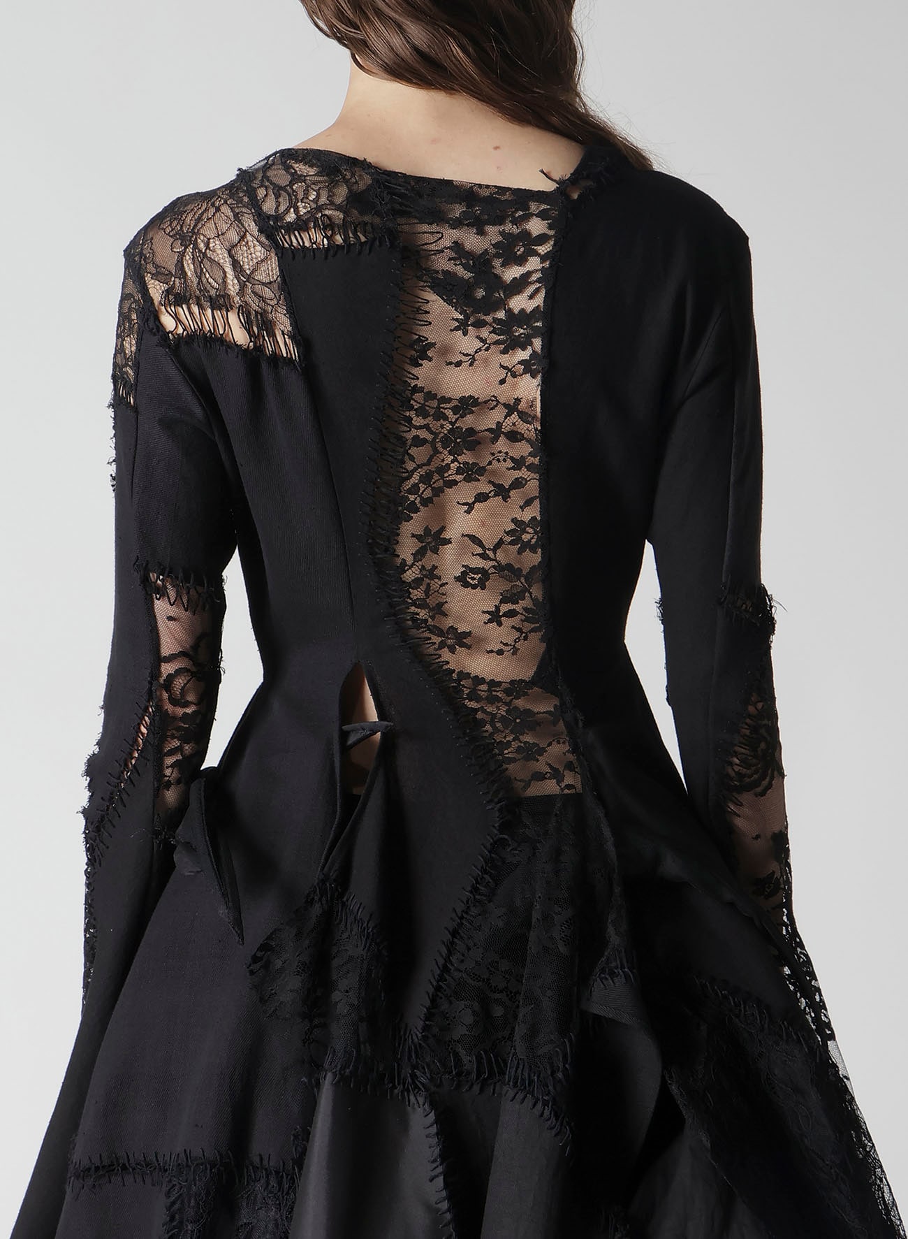 SALSA LACE PATCHWORK LONG BLOUSE