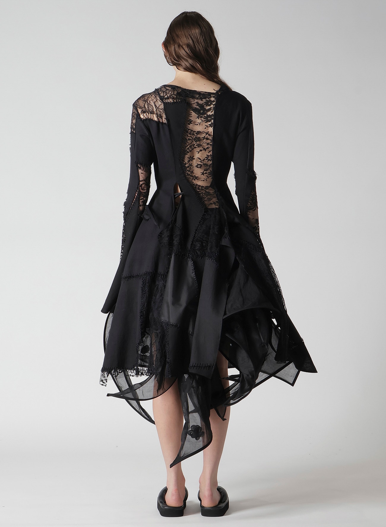 SALSA LACE PATCHWORK LONG BLOUSE