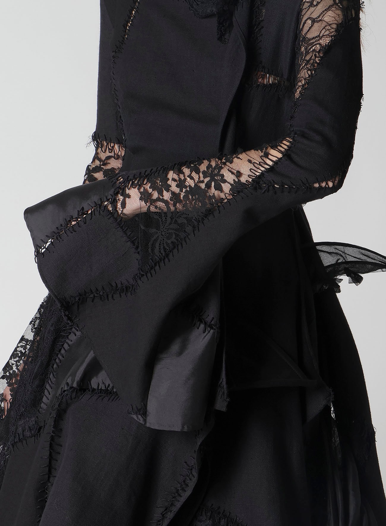 SALSA LACE PATCHWORK LONG BLOUSE