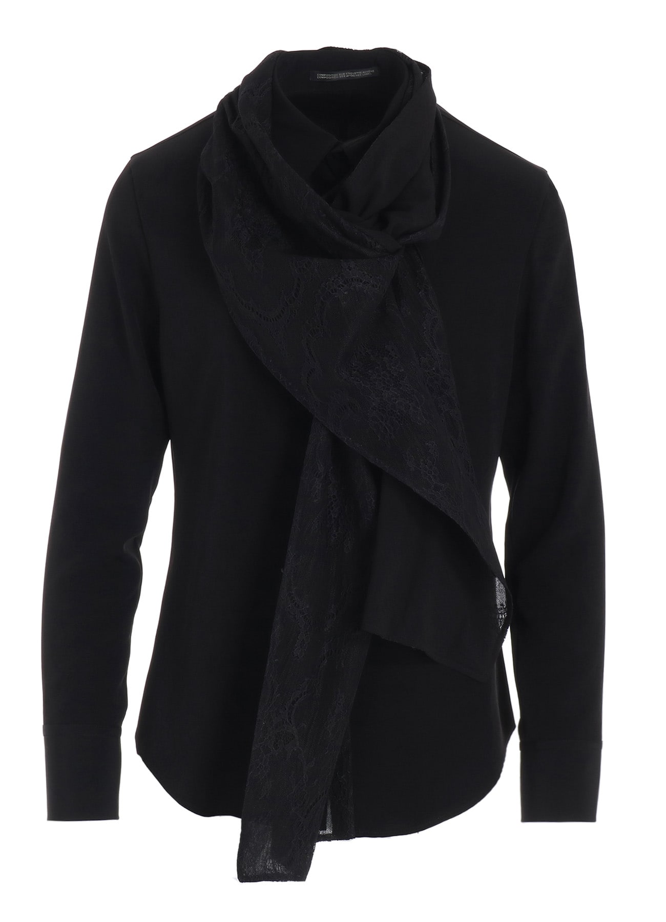 TA/PE CREPE DE CHINE STOLE DETAIL BLOUSE