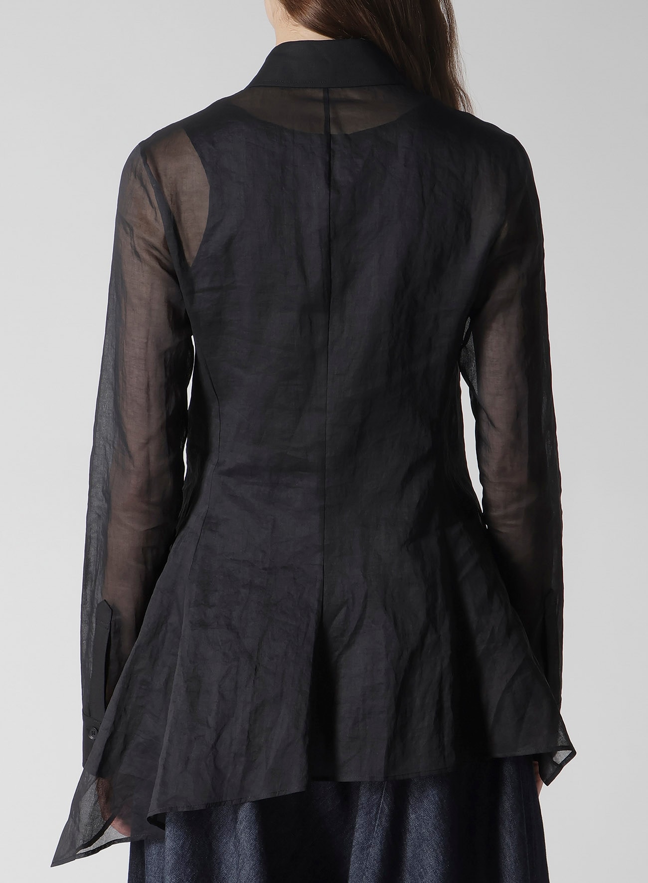 COTTON ORGANZA LAWN BACKSIDE FLARED SLIM B
