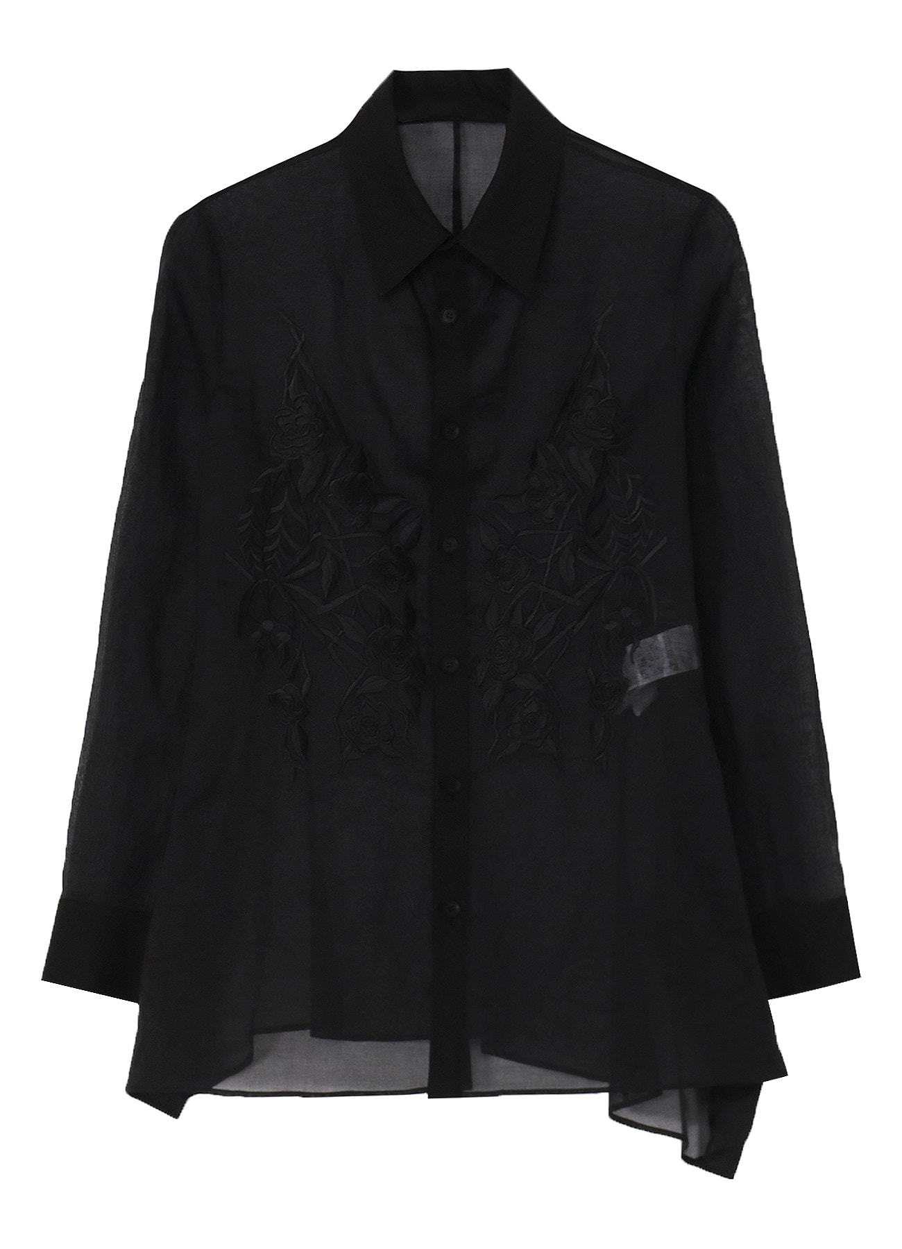 COTTON ORGANZA LAWN BACKSIDE FLARED SLIM B