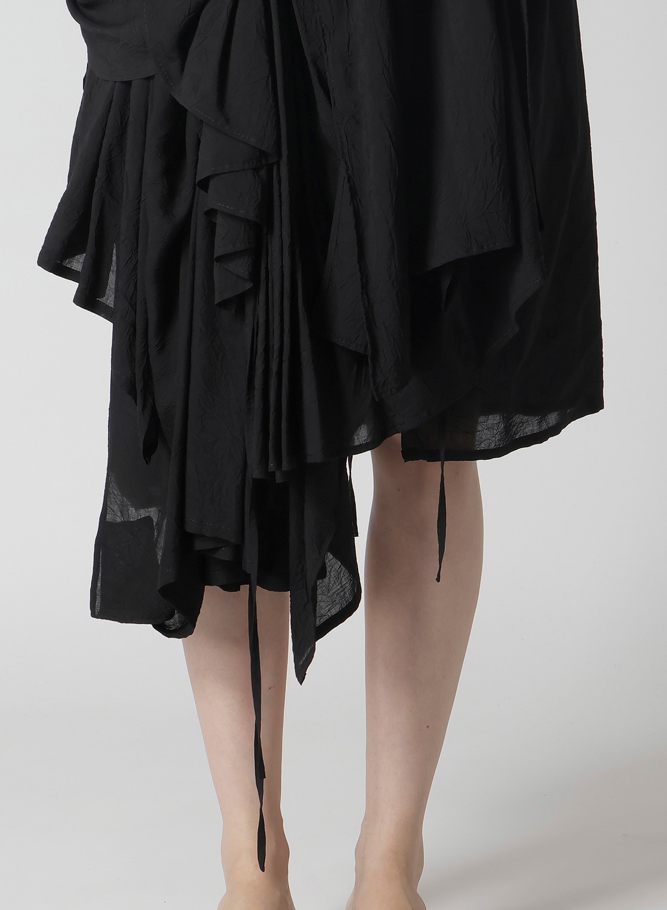 MODAL LAWN GATHER DETAIL DRESS