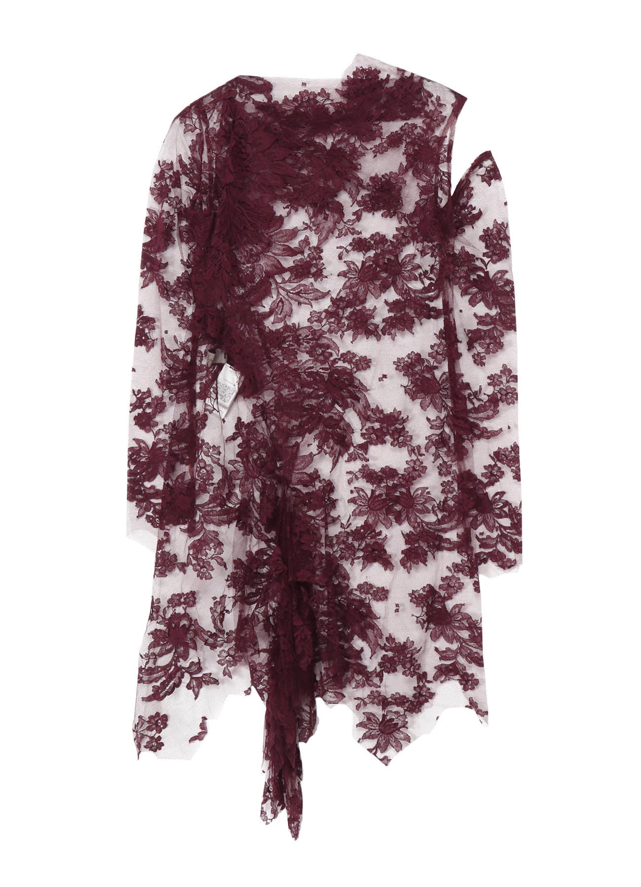 REVERSE LACE LACE SHIRT DRESS