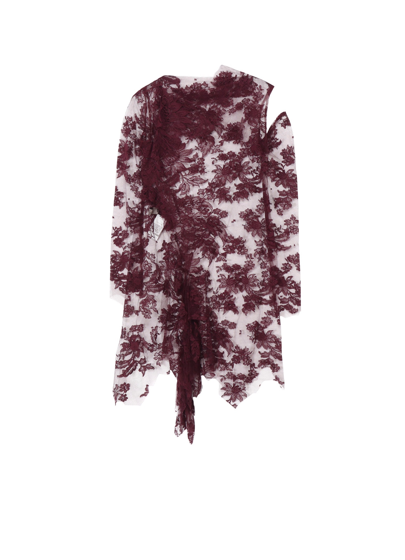 REVERSE LACE LACE SHIRT DRESS