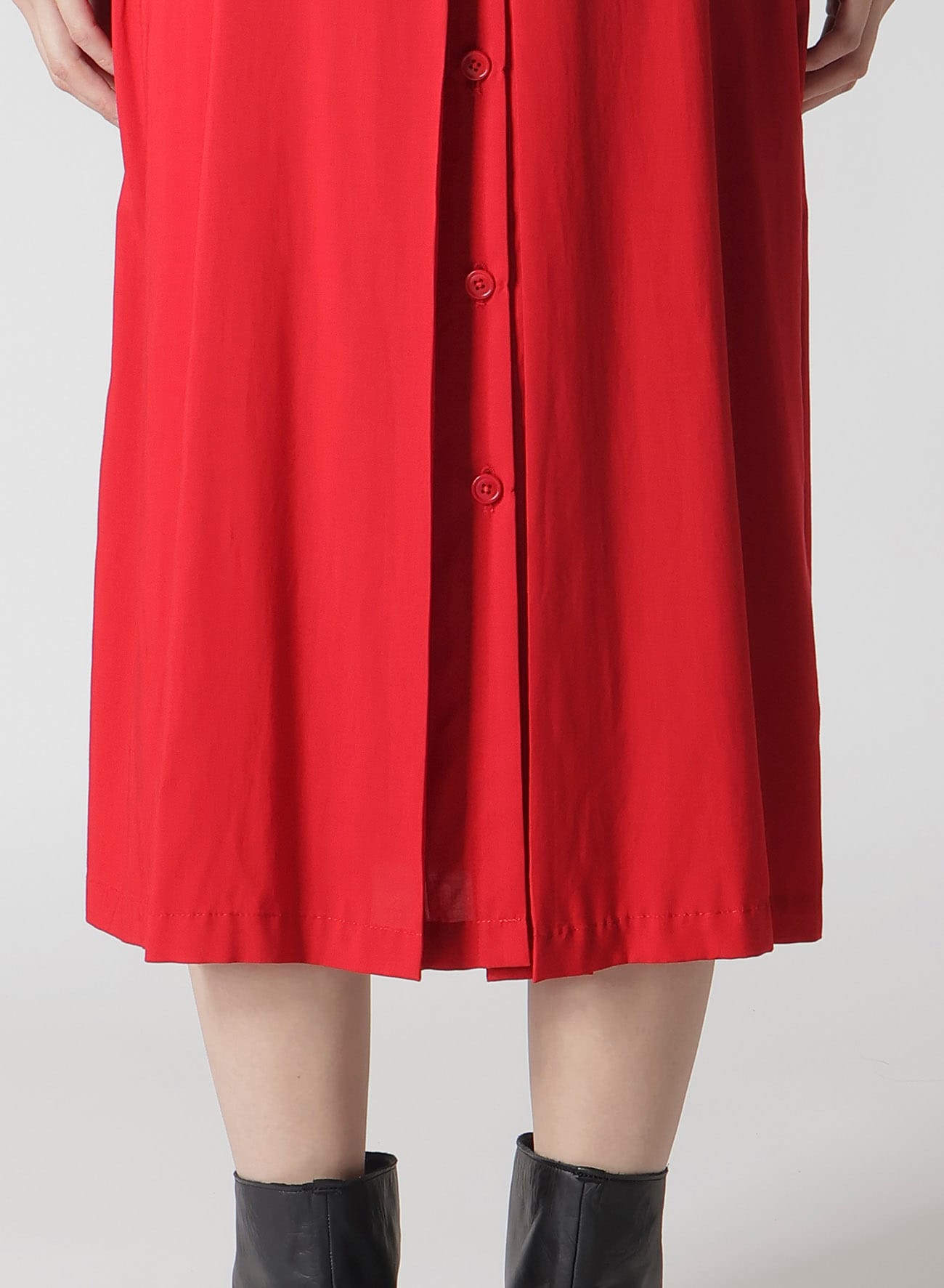Ry LAWN FRONT DRAPED SLEEVELESS DRESS