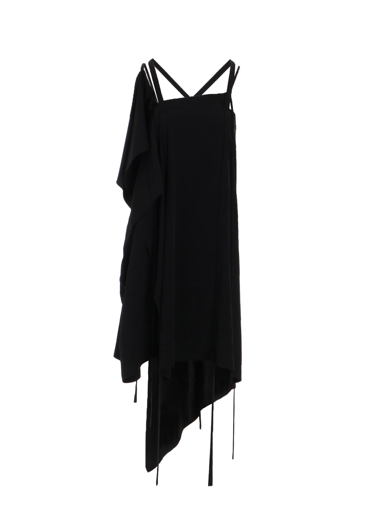 TA/PE CREPE DE CHINE R DRAPED STRING DRESS