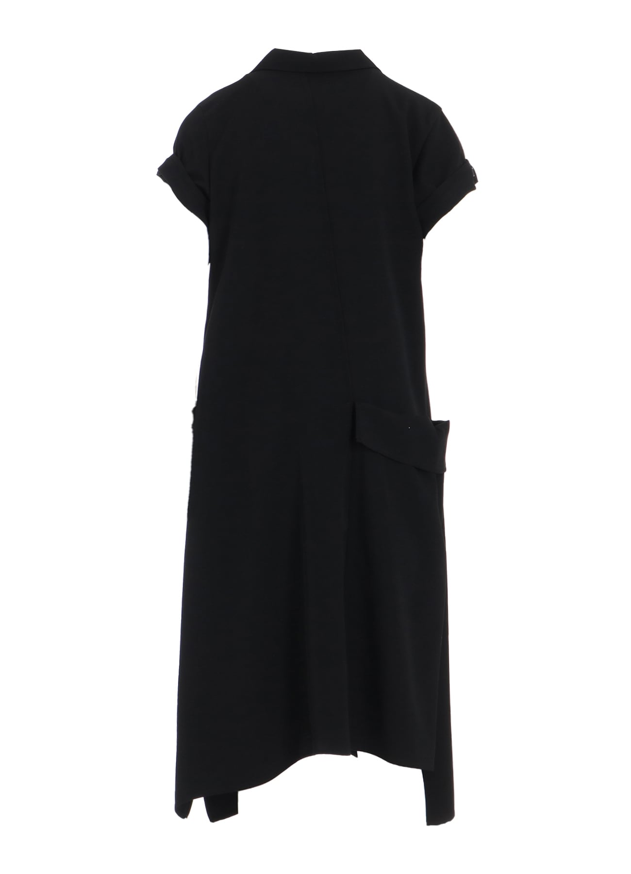 GABARDINE R DRAPED SHIRT DRESS