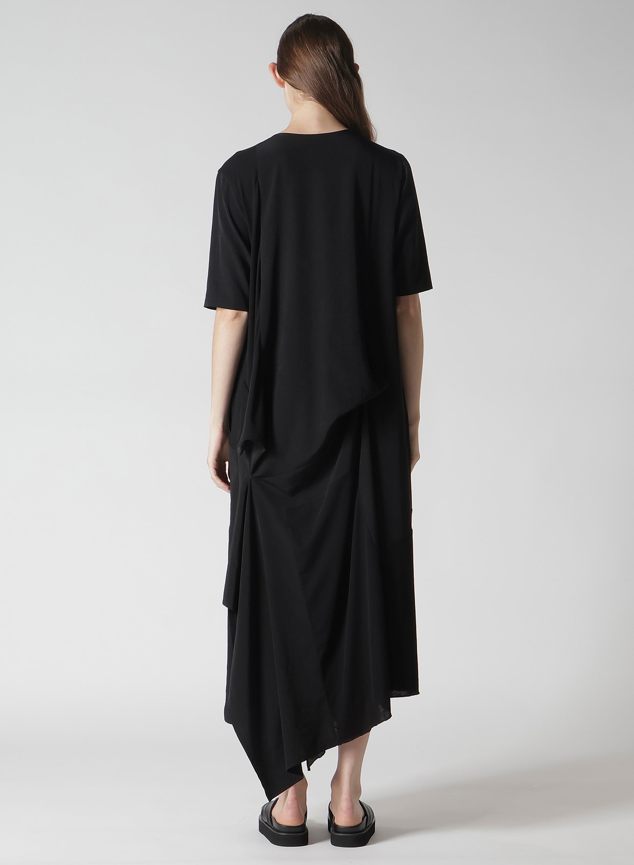 FRONT DRAPED DRESS