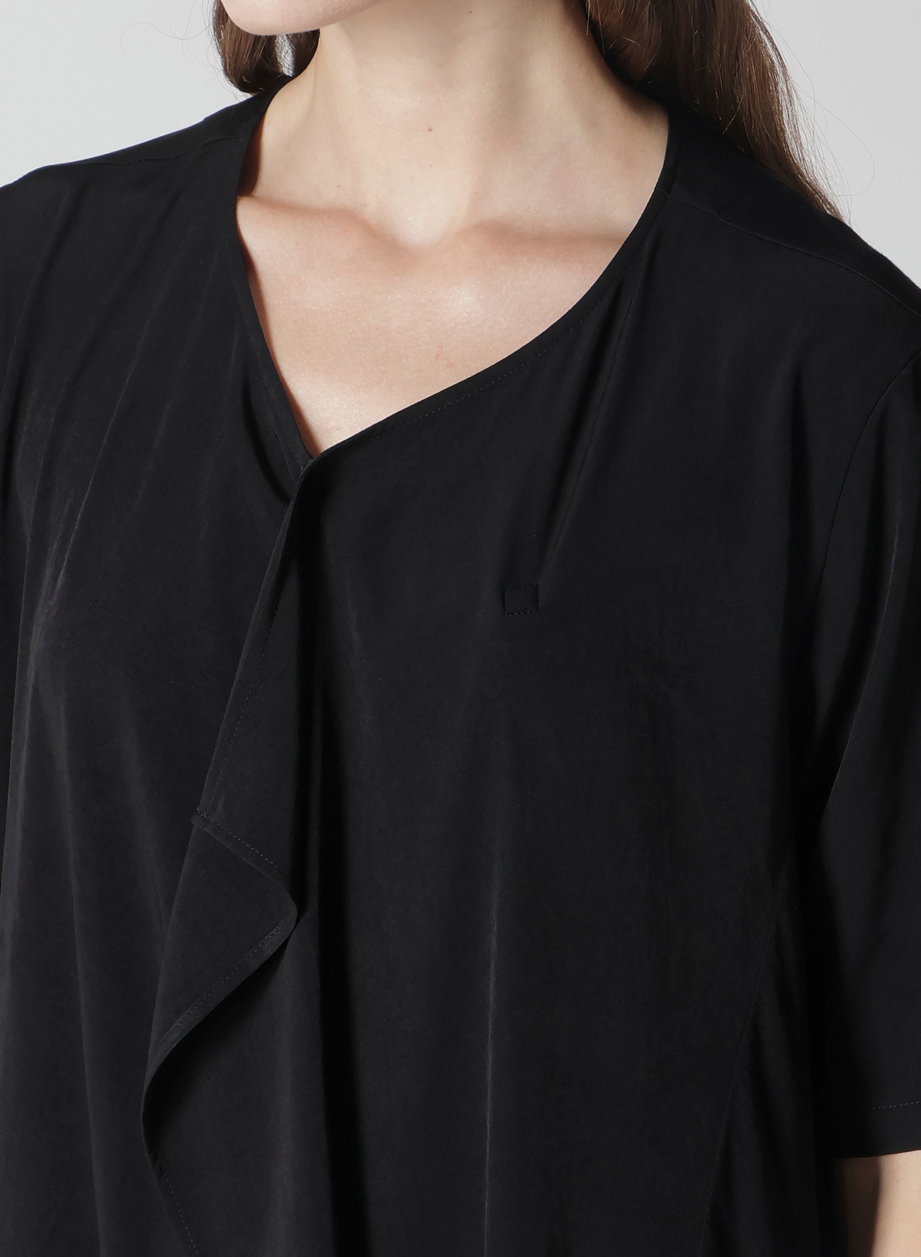 FRONT DRAPED DRESS
