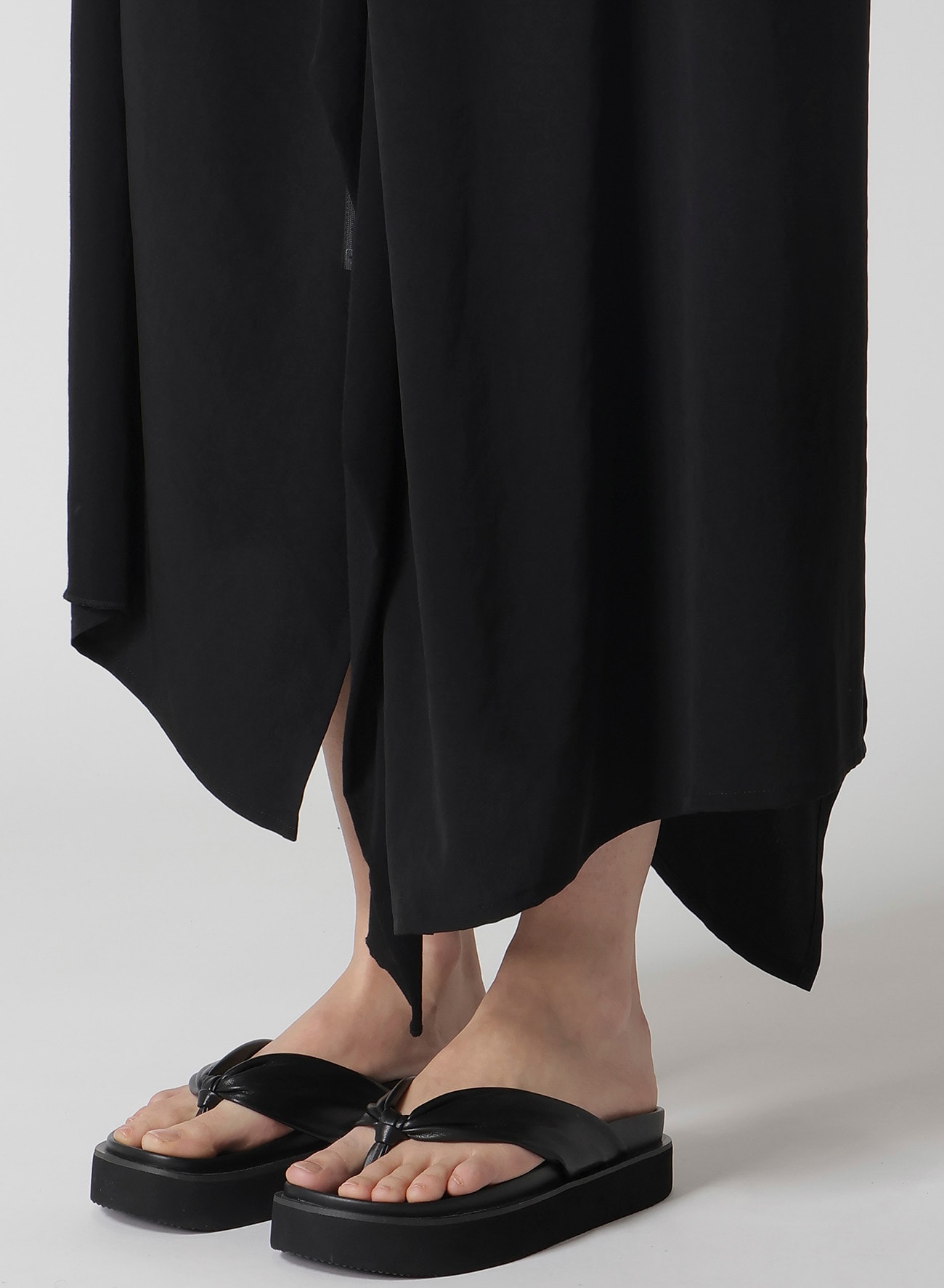 FRONT DRAPED DRESS