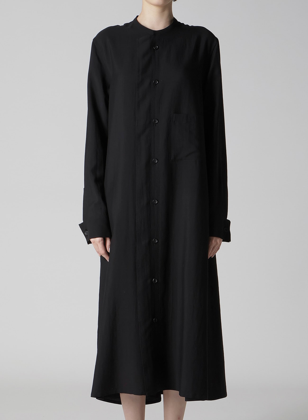 Cu/W HIGH TWISTED GABARDINE RB DRAPED DRESS