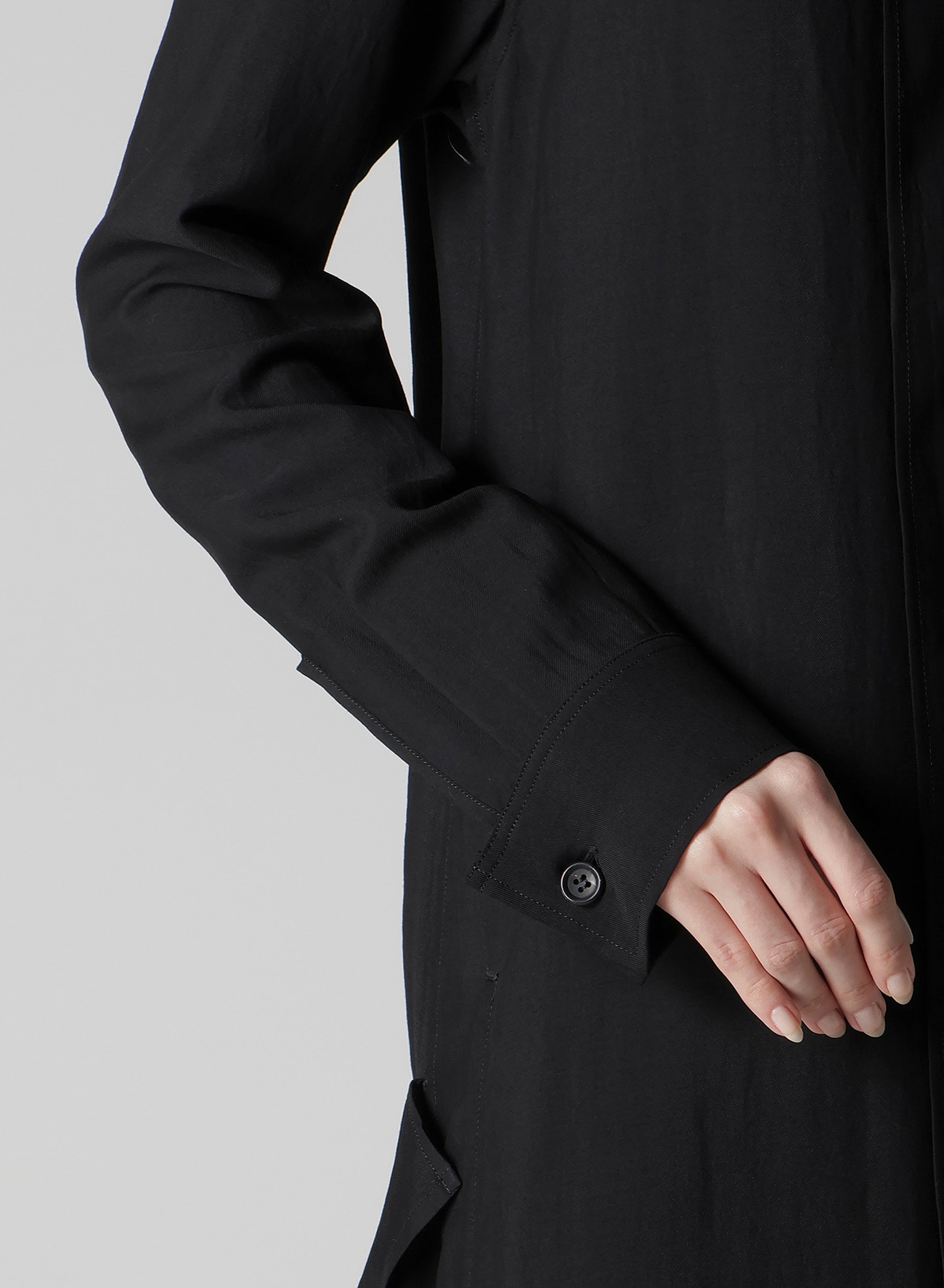 Cu/W HIGH TWISTED GABARDINE RB DRAPED DRESS