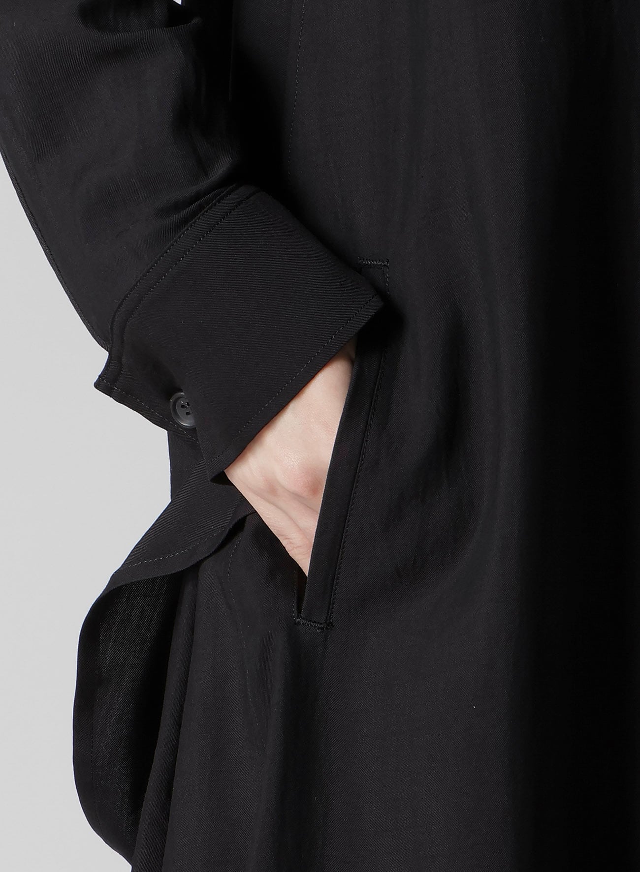 Cu/W HIGH TWISTED GABARDINE RB DRAPED DRESS