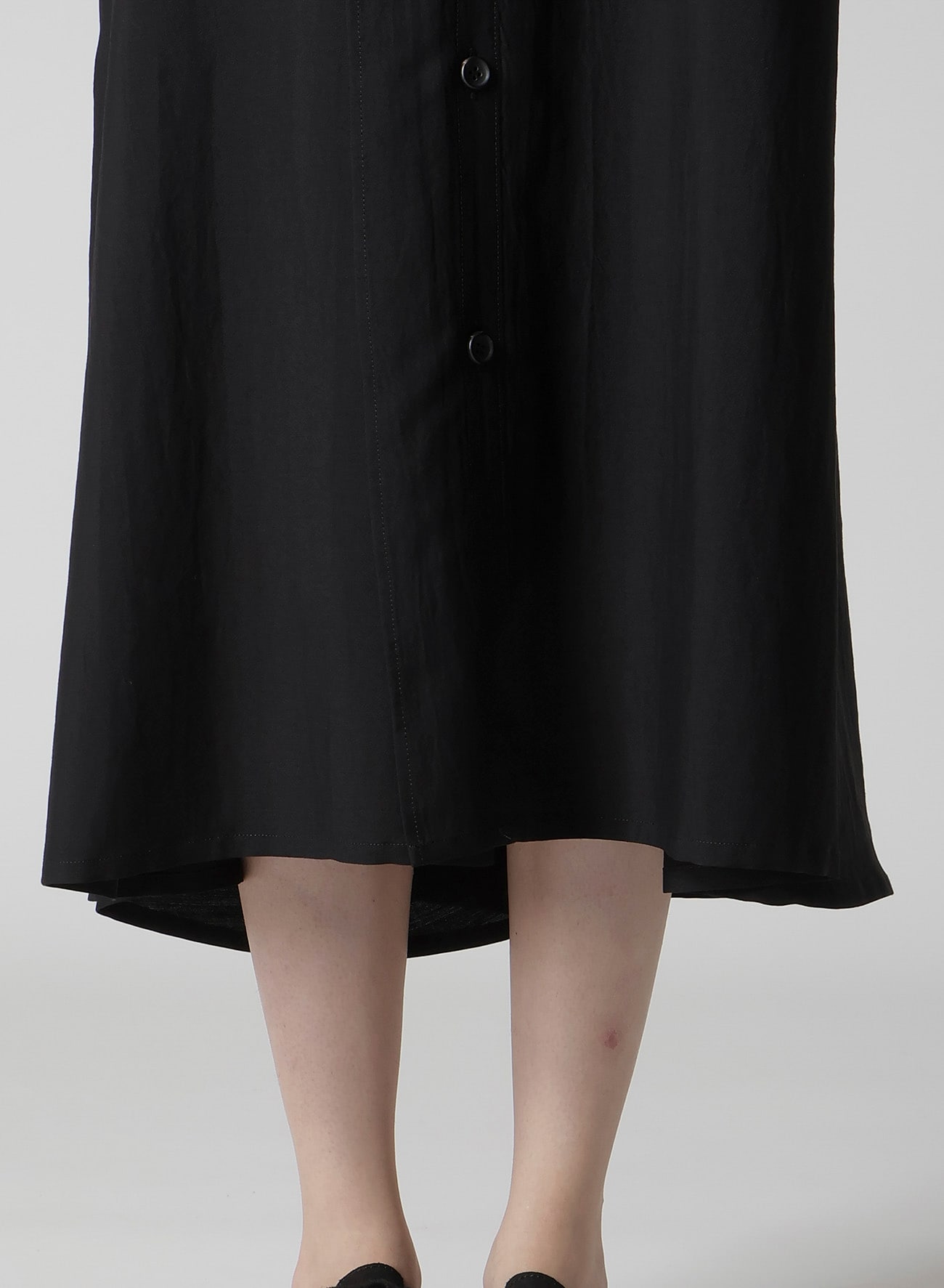 Cu/W HIGH TWISTED GABARDINE RB DRAPED DRESS