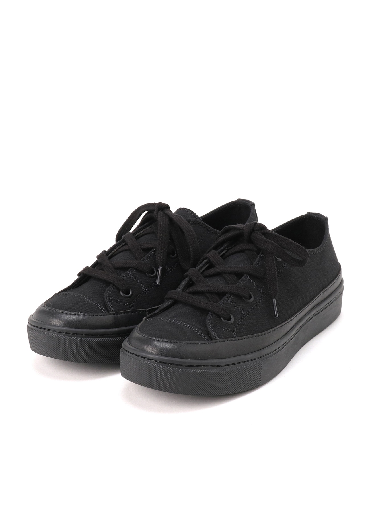 CANVAS LACE-UP LOW CUT SNEAKERS