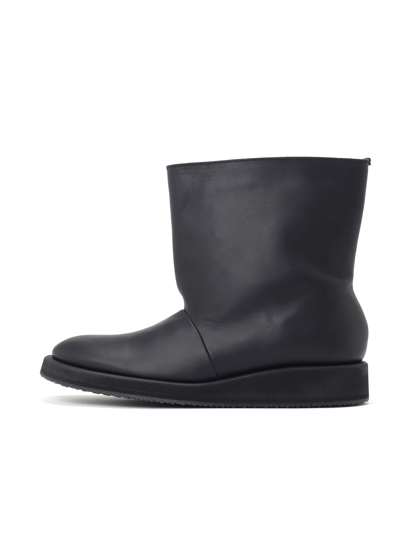 SOFT MATT BK HIGH-TOP BOOTS
