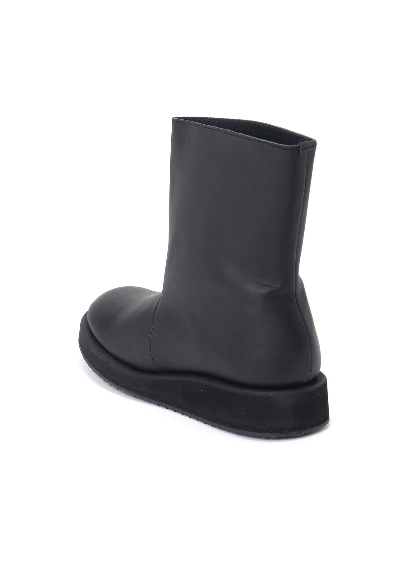 SOFT MATT BK HIGH-TOP BOOTS