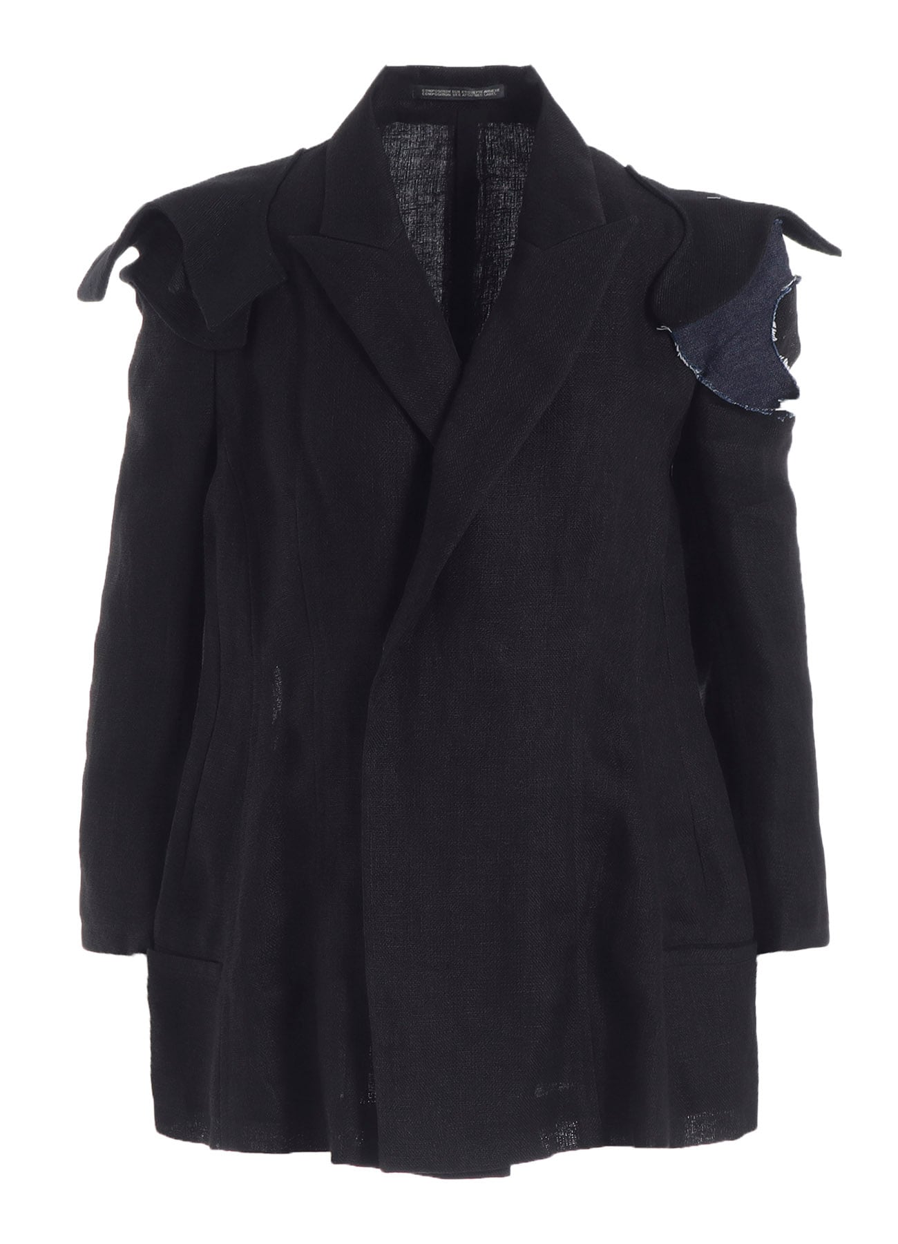 Li DOUBLE GAUZE SHOULDER MOTIF JACKET