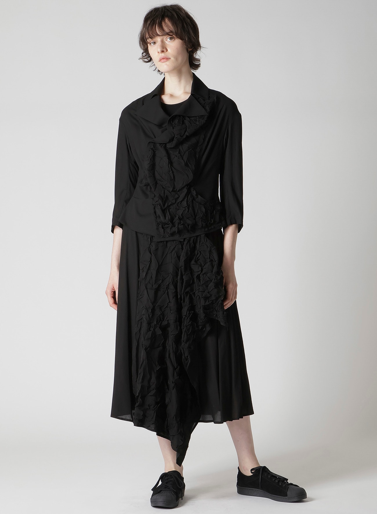 CUT-OUT COLLAR JACKET