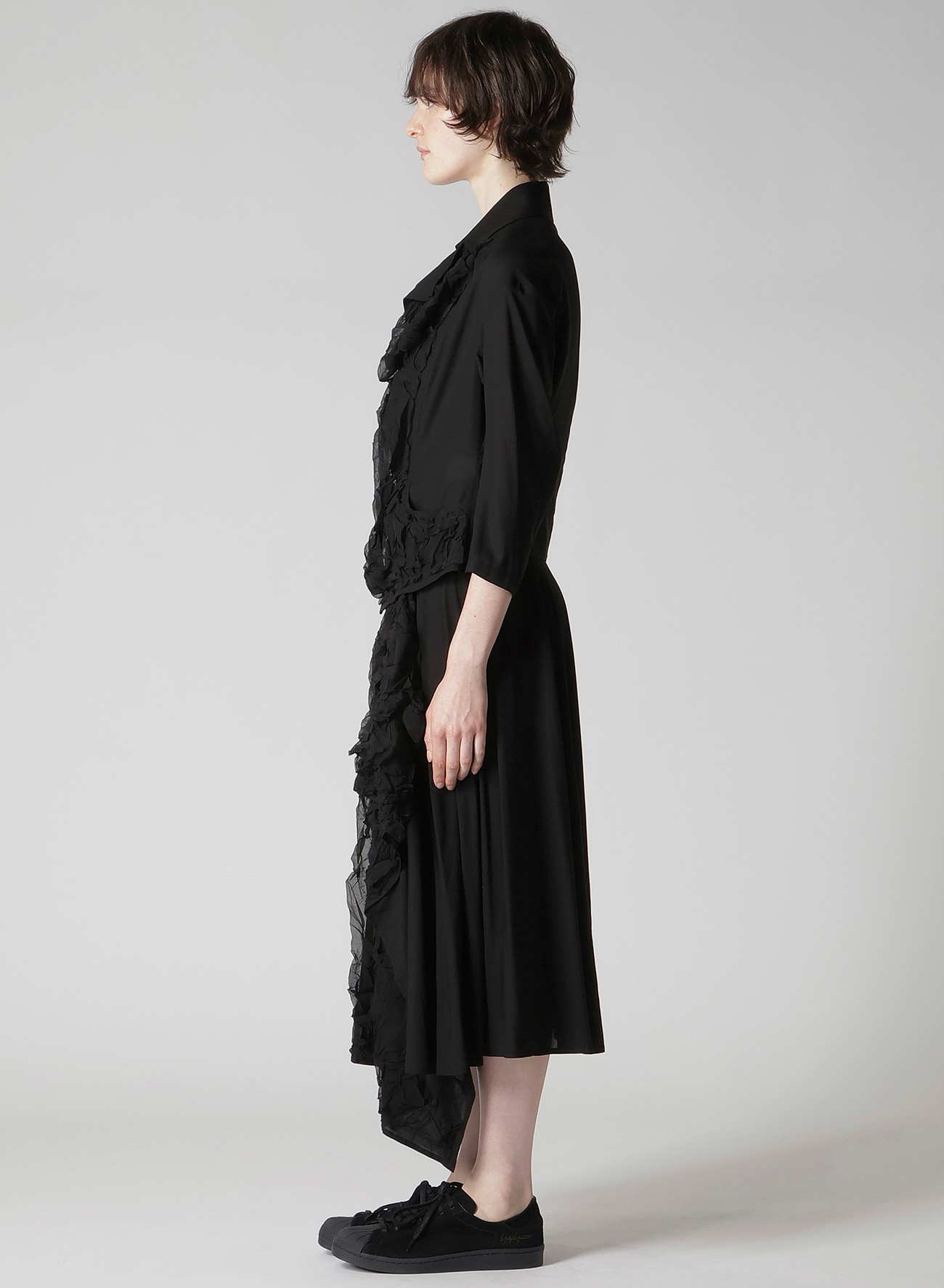 CUT-OUT COLLAR JACKET(XS Black): Yohji Yamamoto｜THE SHOP