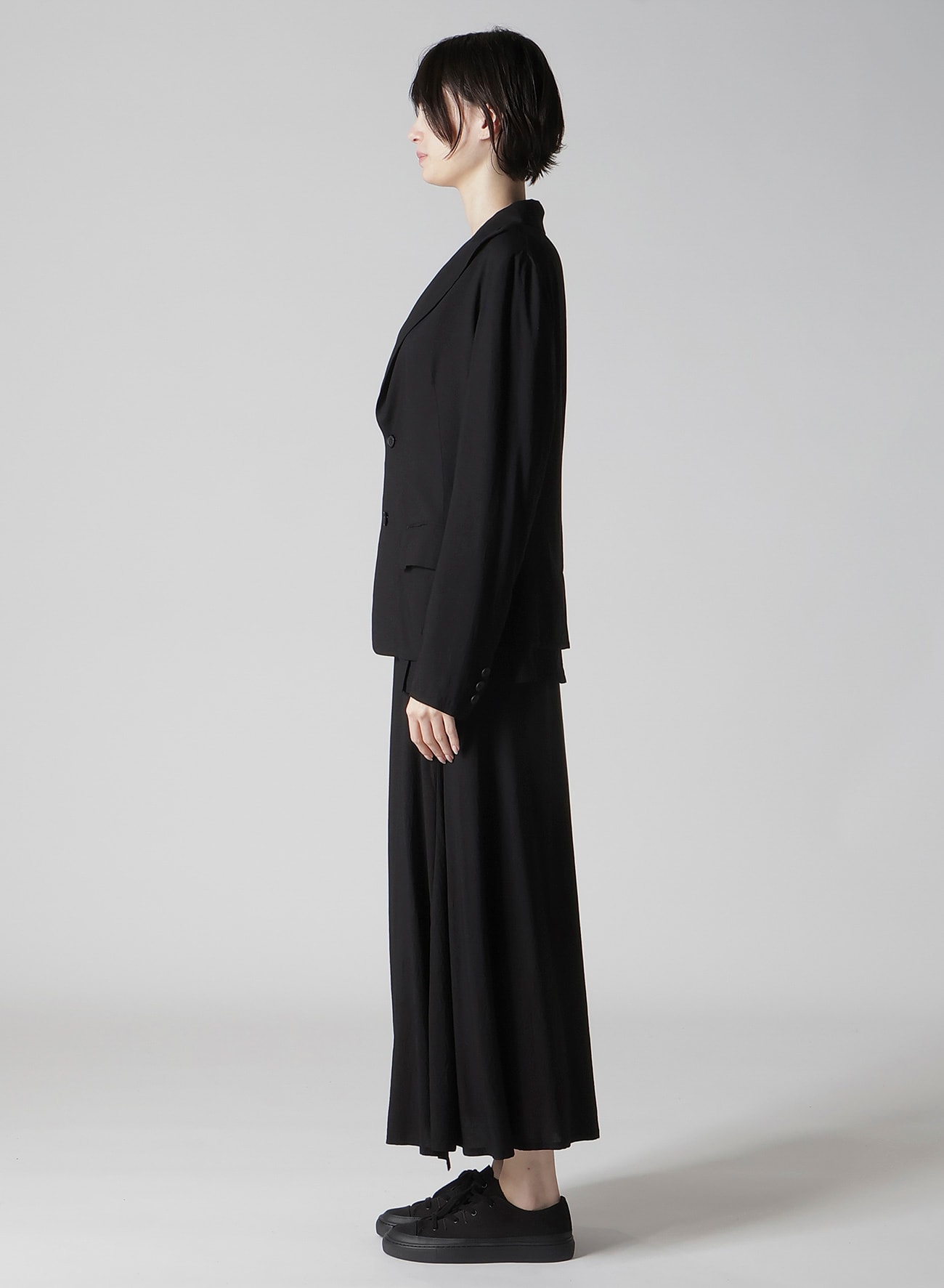 Ry WRINKLED LAWN PLEATS DETAIL JACKET