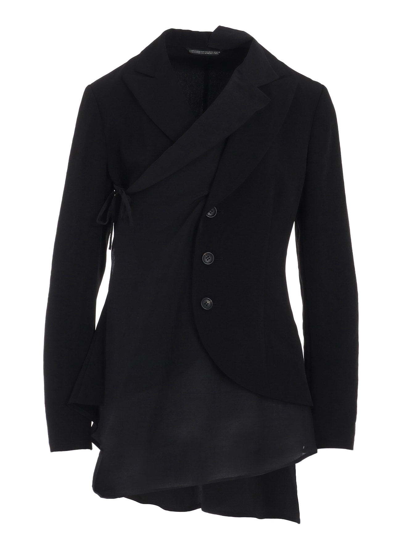 TA/PE CREPE DE CHINE 2 LAYERED WRAP JACKET