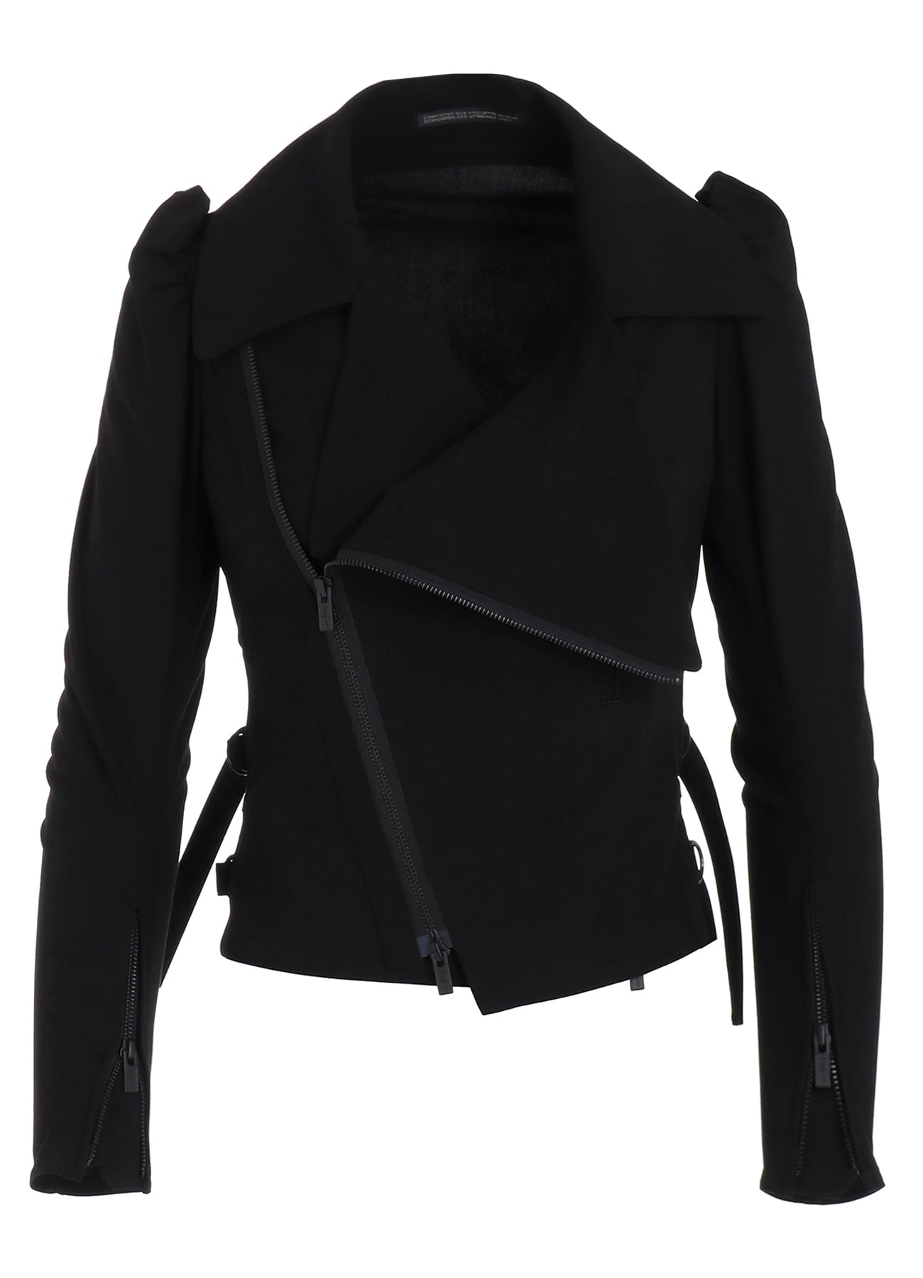 SEETING CLOTH BIG LAPEL BIKER JACKET