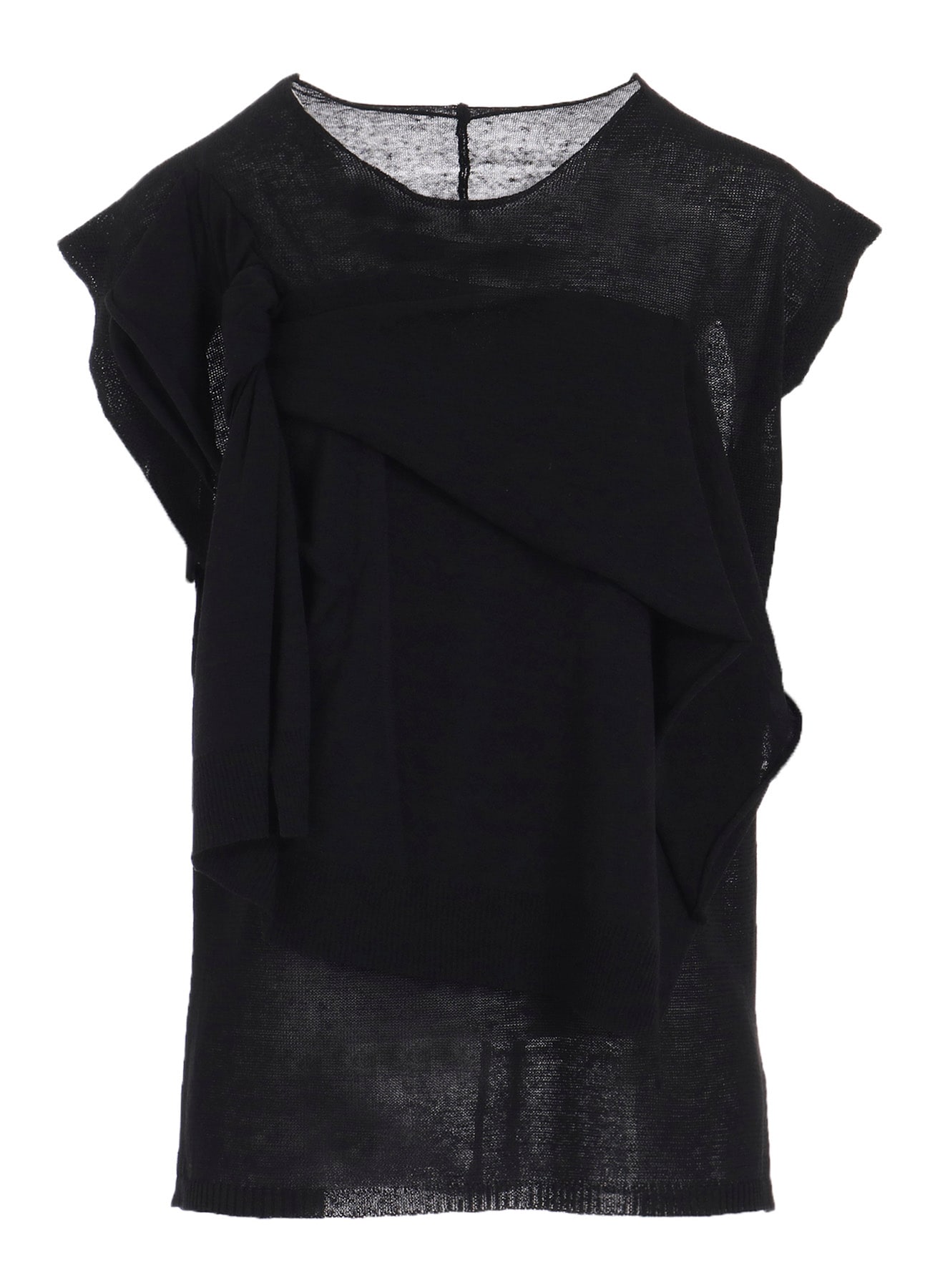 10G14G PLAIN STITCH DRAPED FRENCH SLEEVES PO