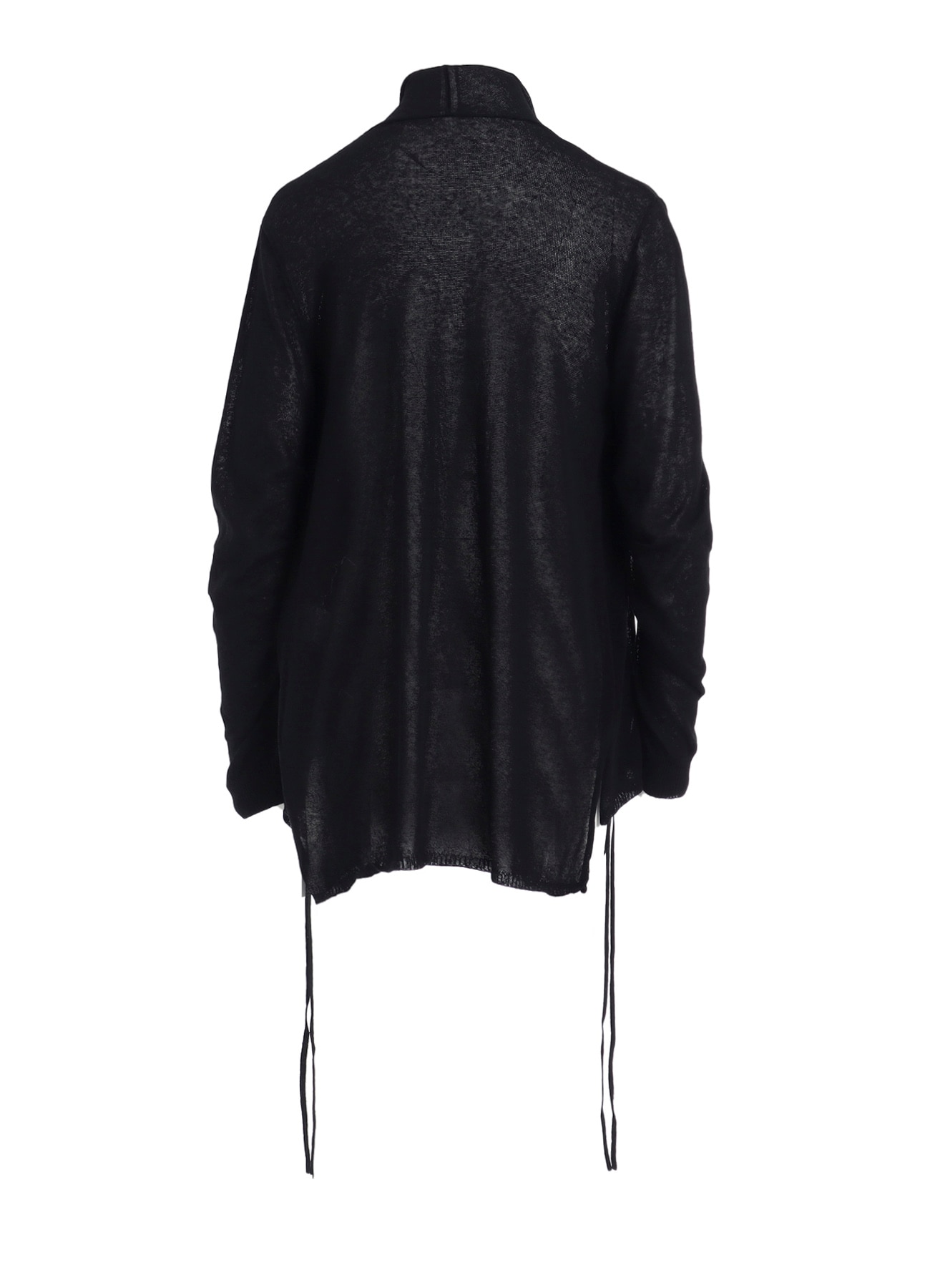 PLAIN STITCH GATHER DETAIL CARDIGAN