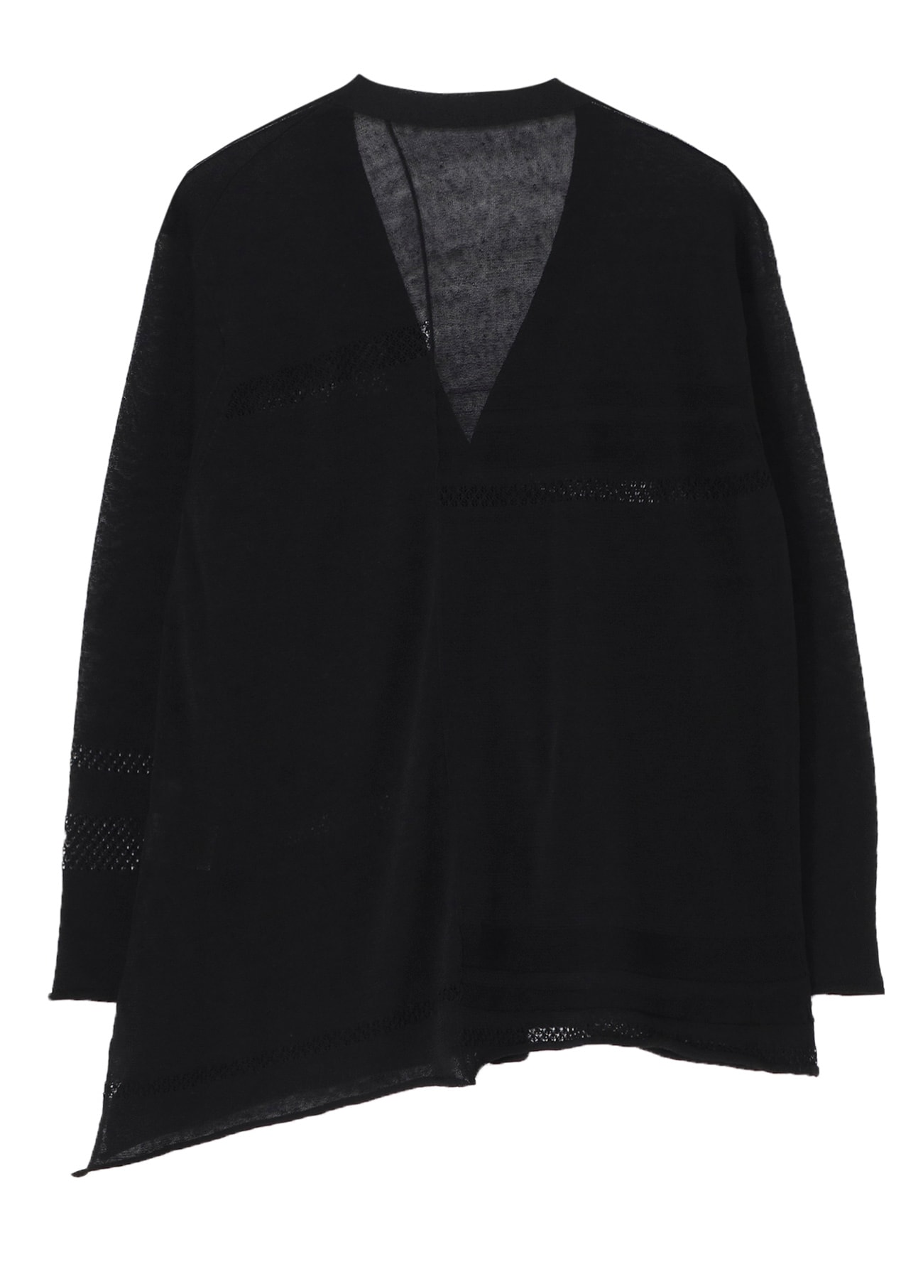 12G 2P STRIPE PANELED CARDIGAN