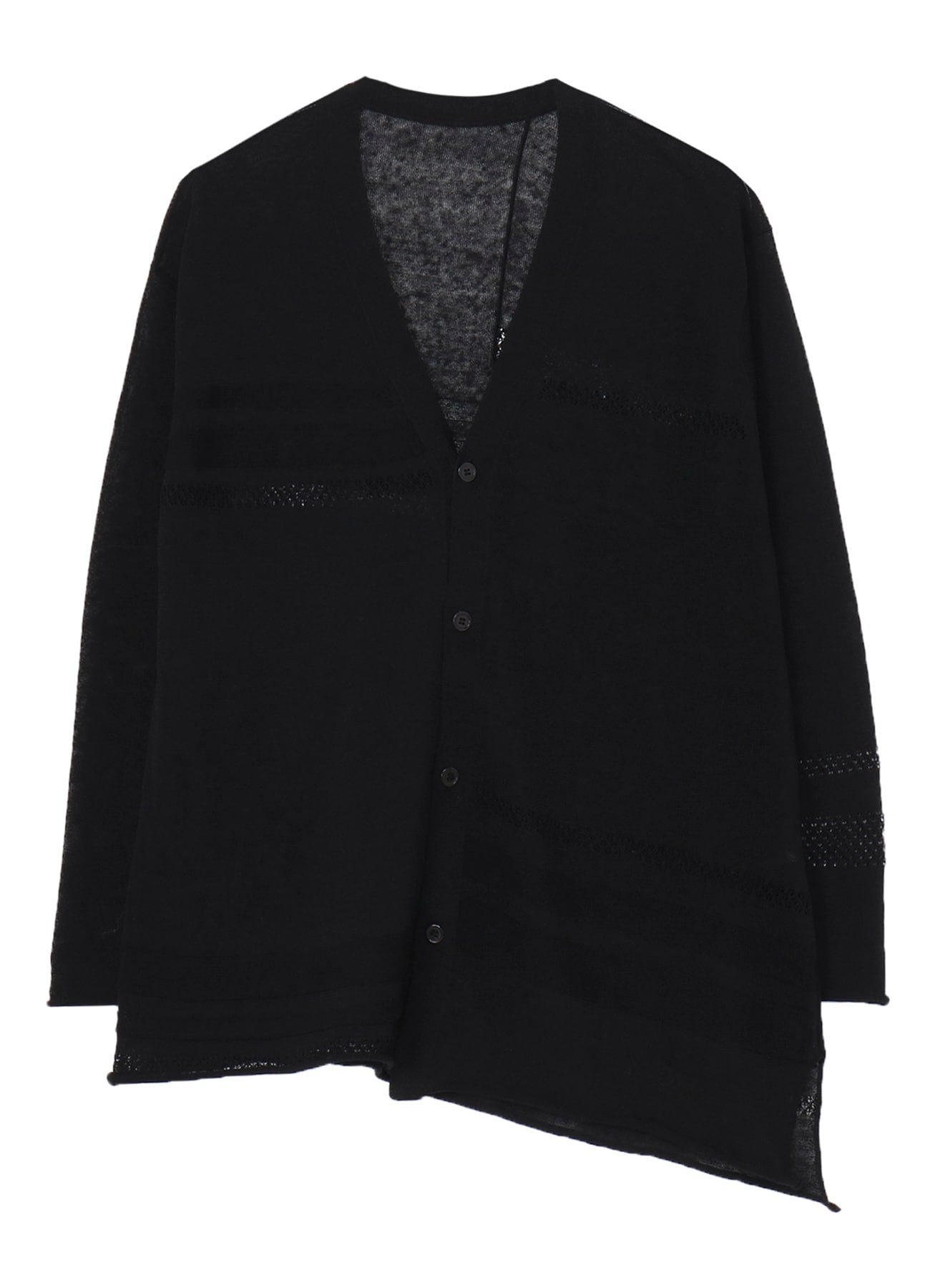 12G 2P STRIPE PANELED CARDIGAN