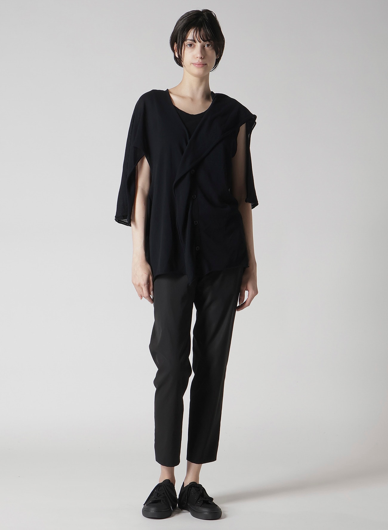 PLAIN STITCH DRAPED FRENCH SLV CD