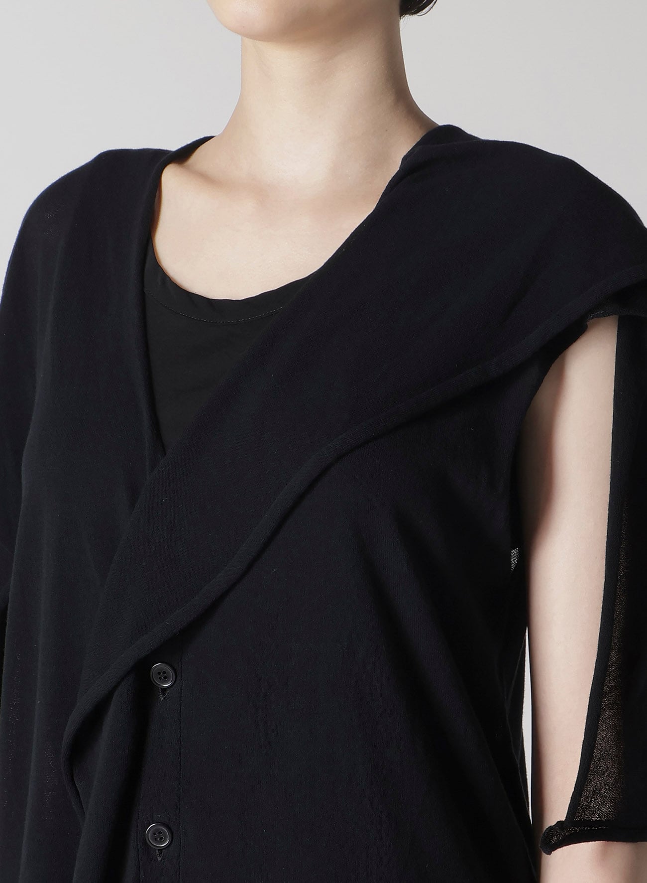 PLAIN STITCH DRAPED FRENCH SLV CD