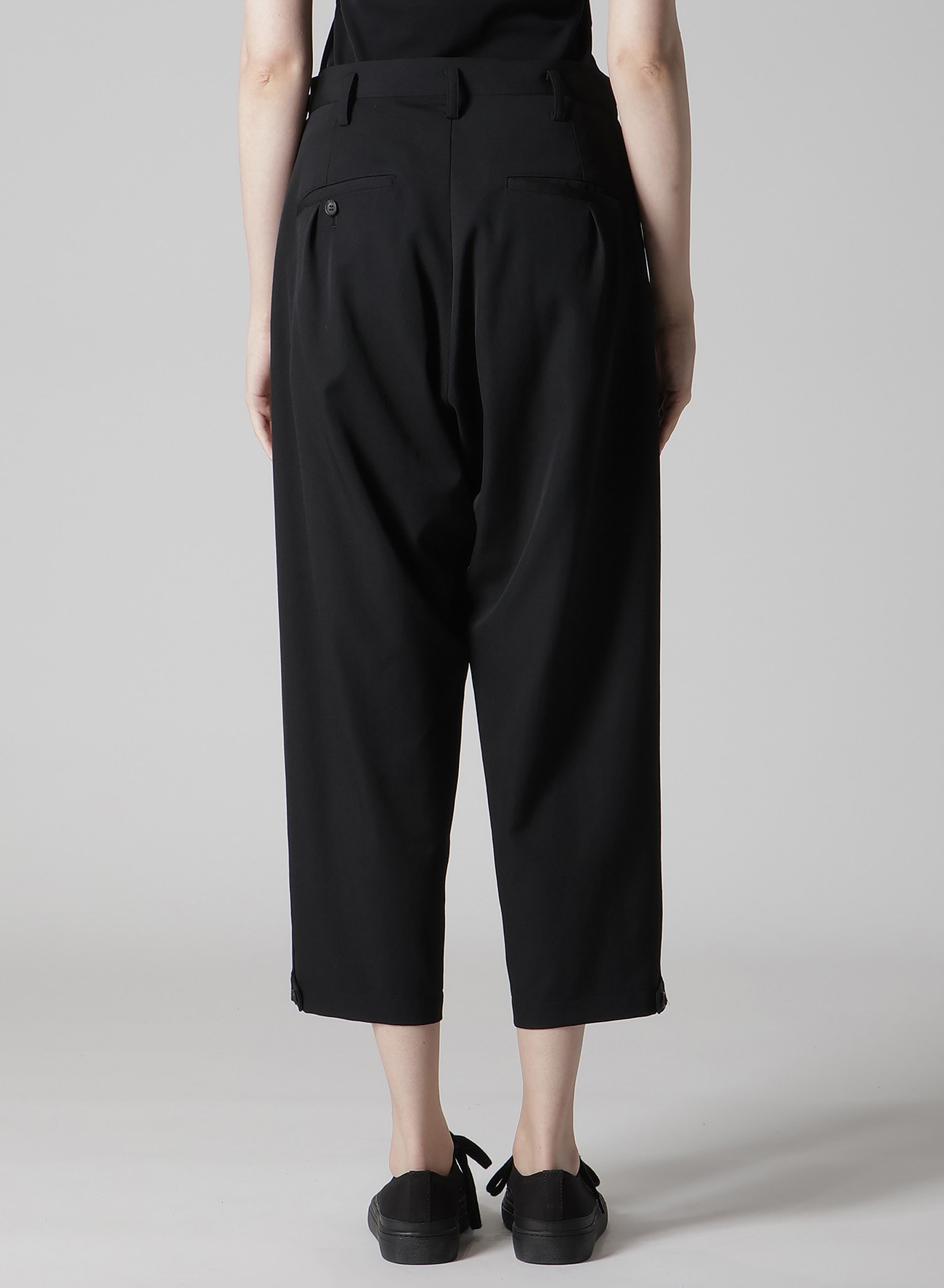 GABARDINE CROPPED PANTS