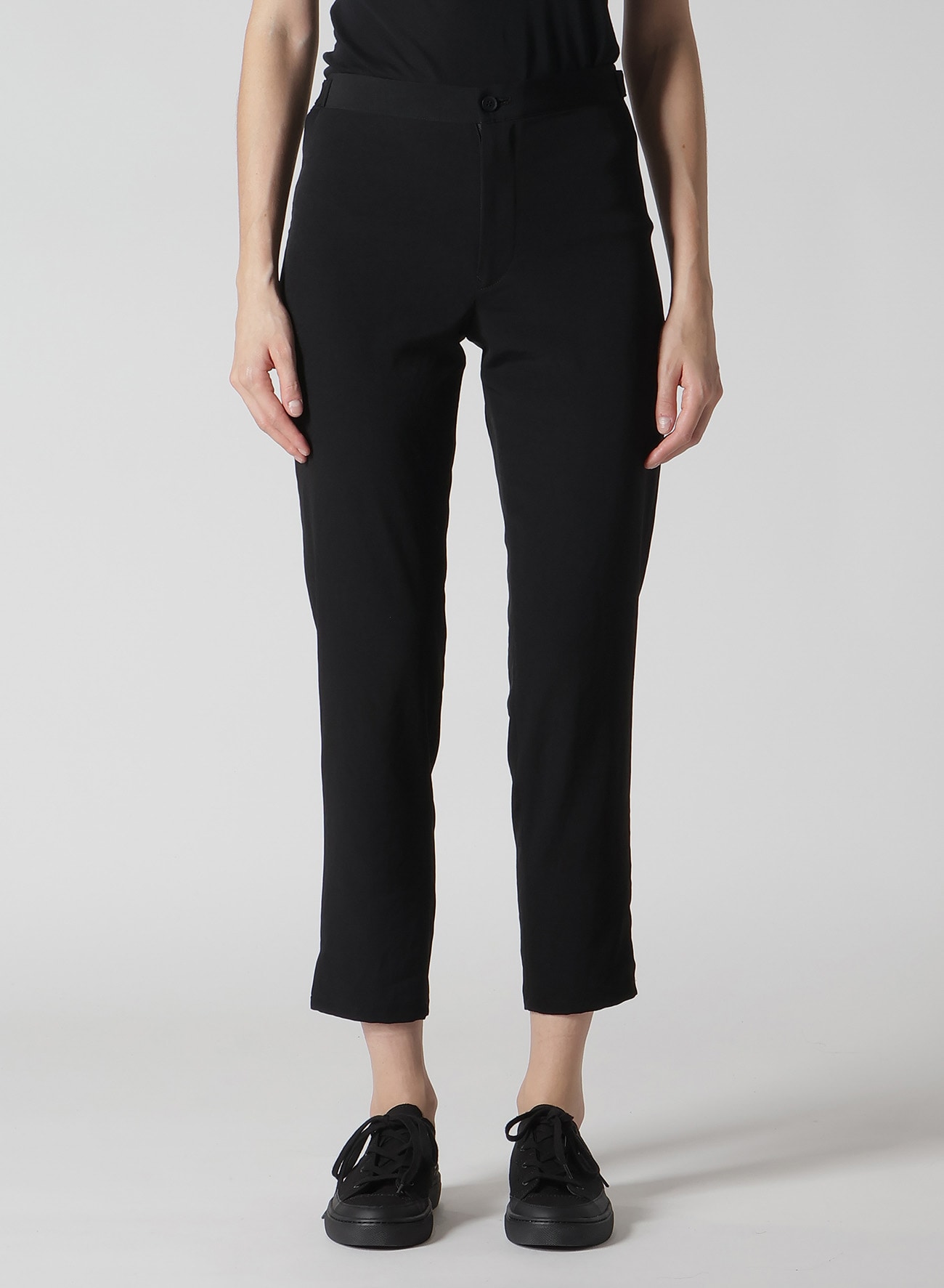 TA/PE CREPE DE CHINE STRAIGHT SLIM PANTS