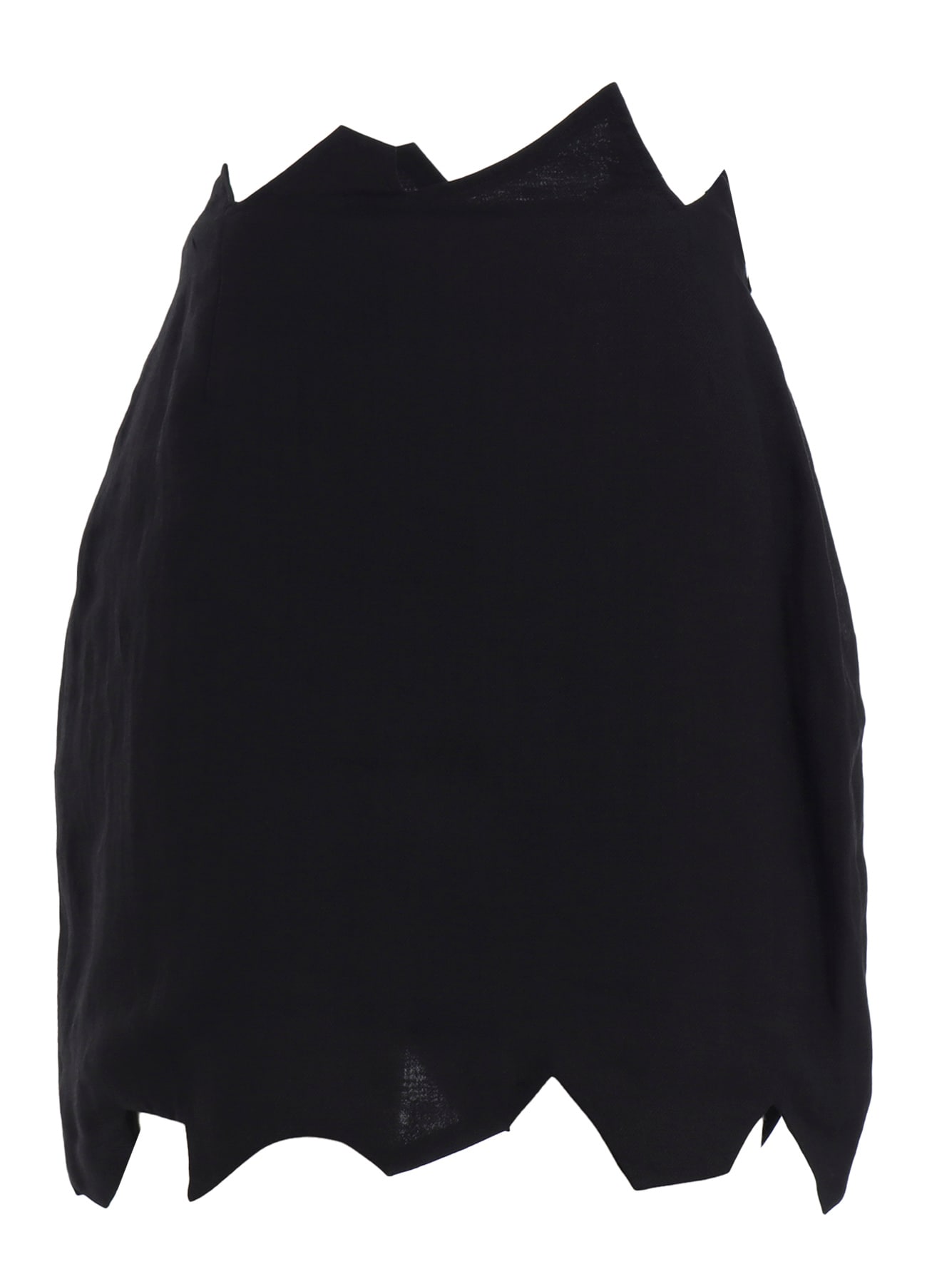 RAMIE TWILL ZIG ZAG MINI SKIRT